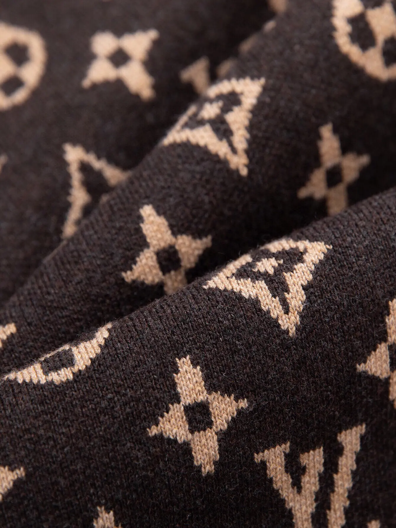 Monogram Jacquard Wool Crew-Neck Sweater D19516458 — view 8