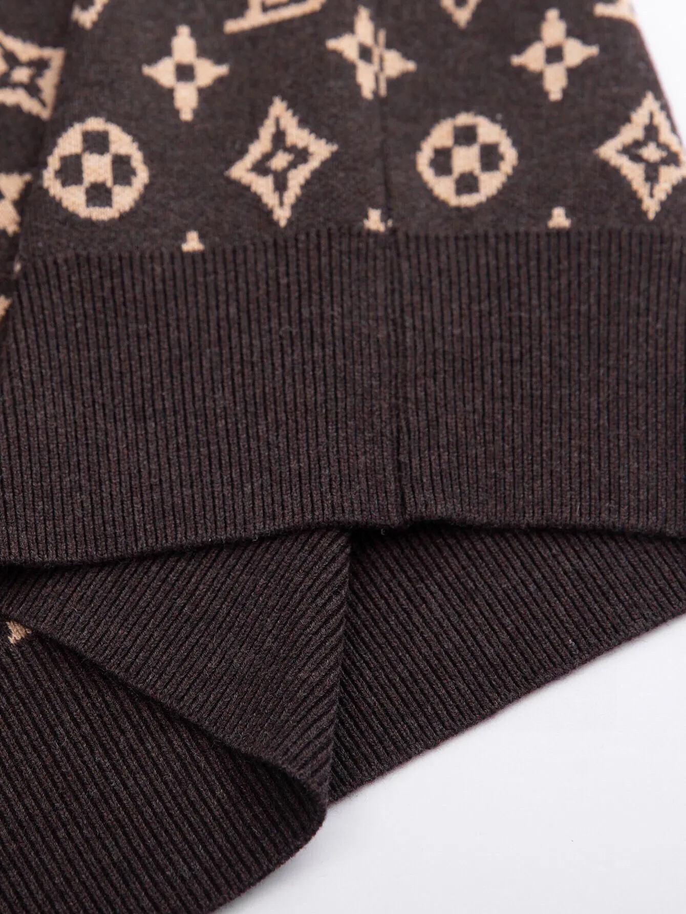 Monogram Jacquard Wool Crew-Neck Sweater D19516458 — view 9