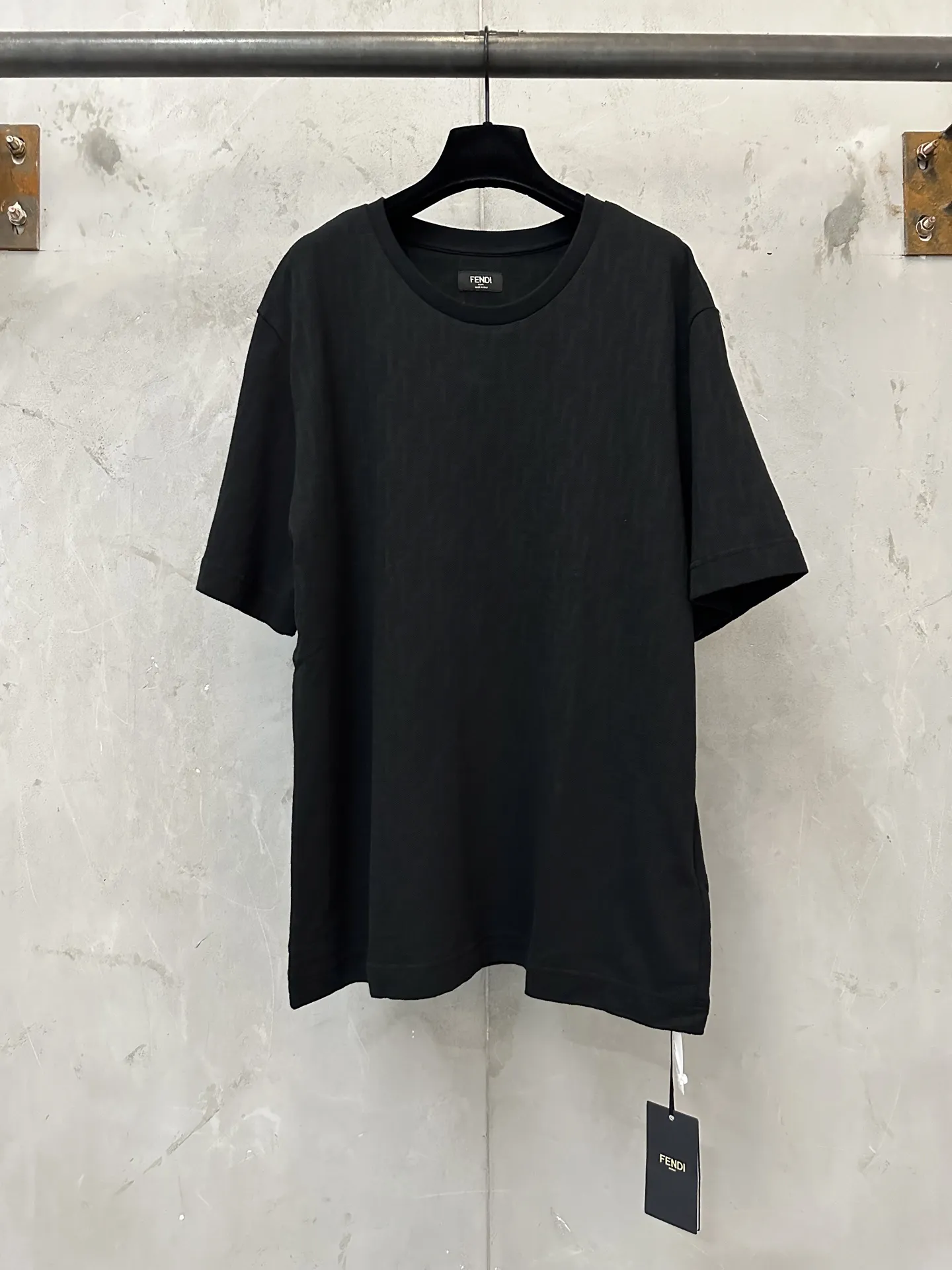 FF Monogram Jacquard Cotton T-Shirt D19525050