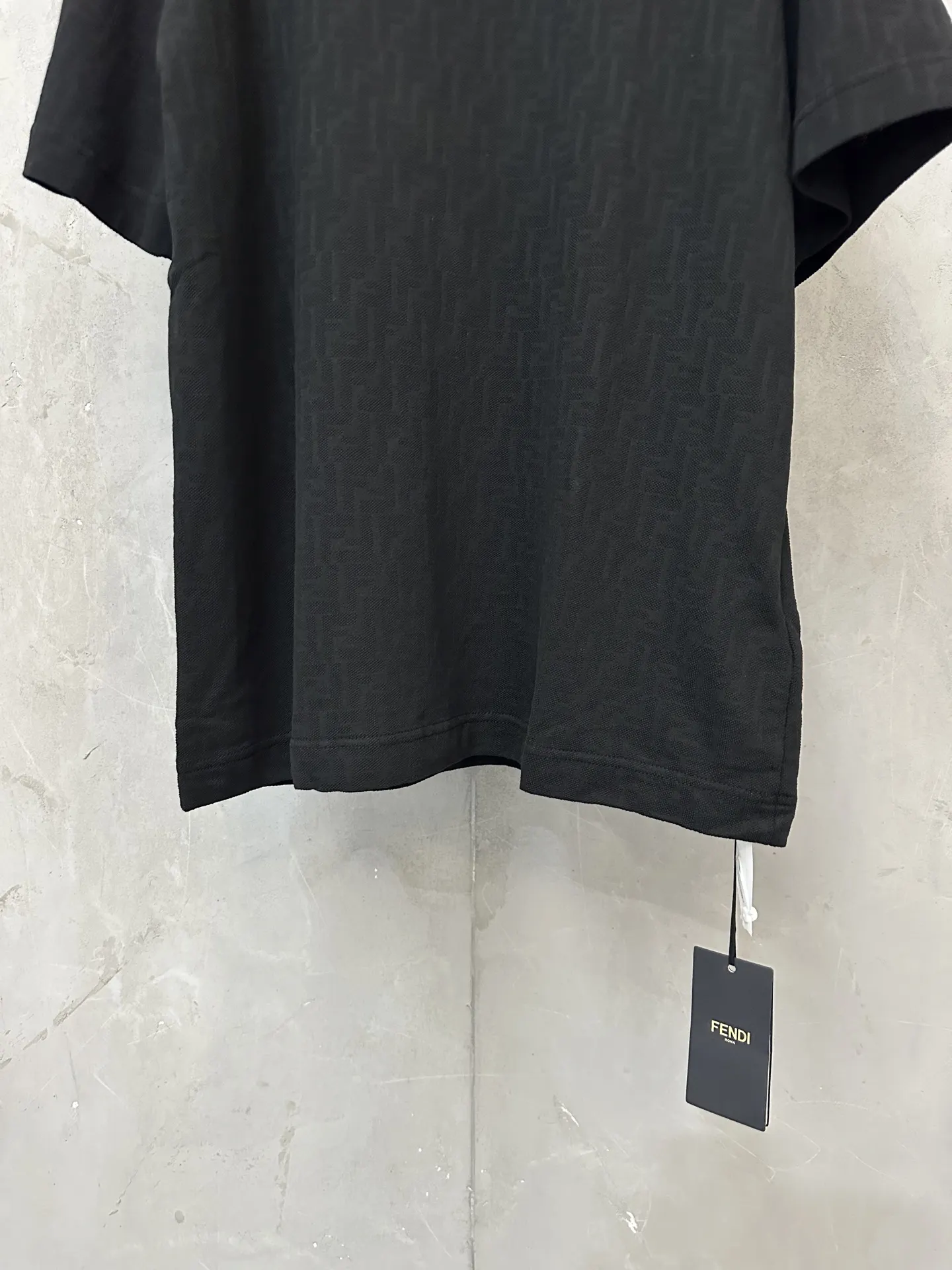 FF Monogram Jacquard Cotton T-Shirt D19525050 — view 4