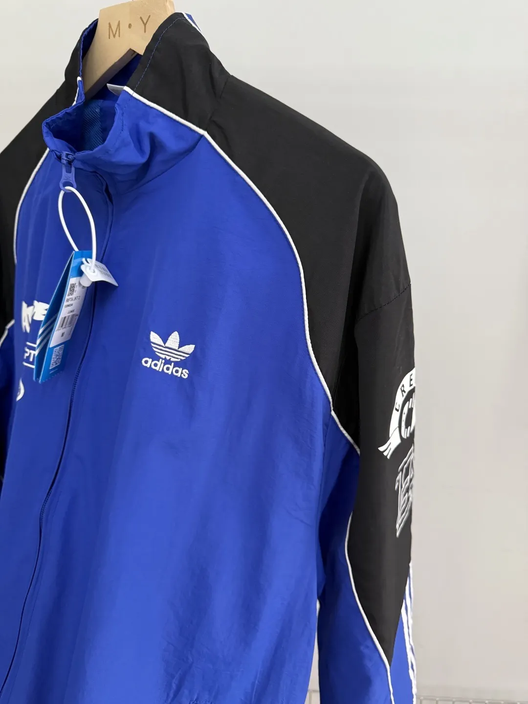 Logo-Print Color-Block Track Jacket D19514407 — view 3