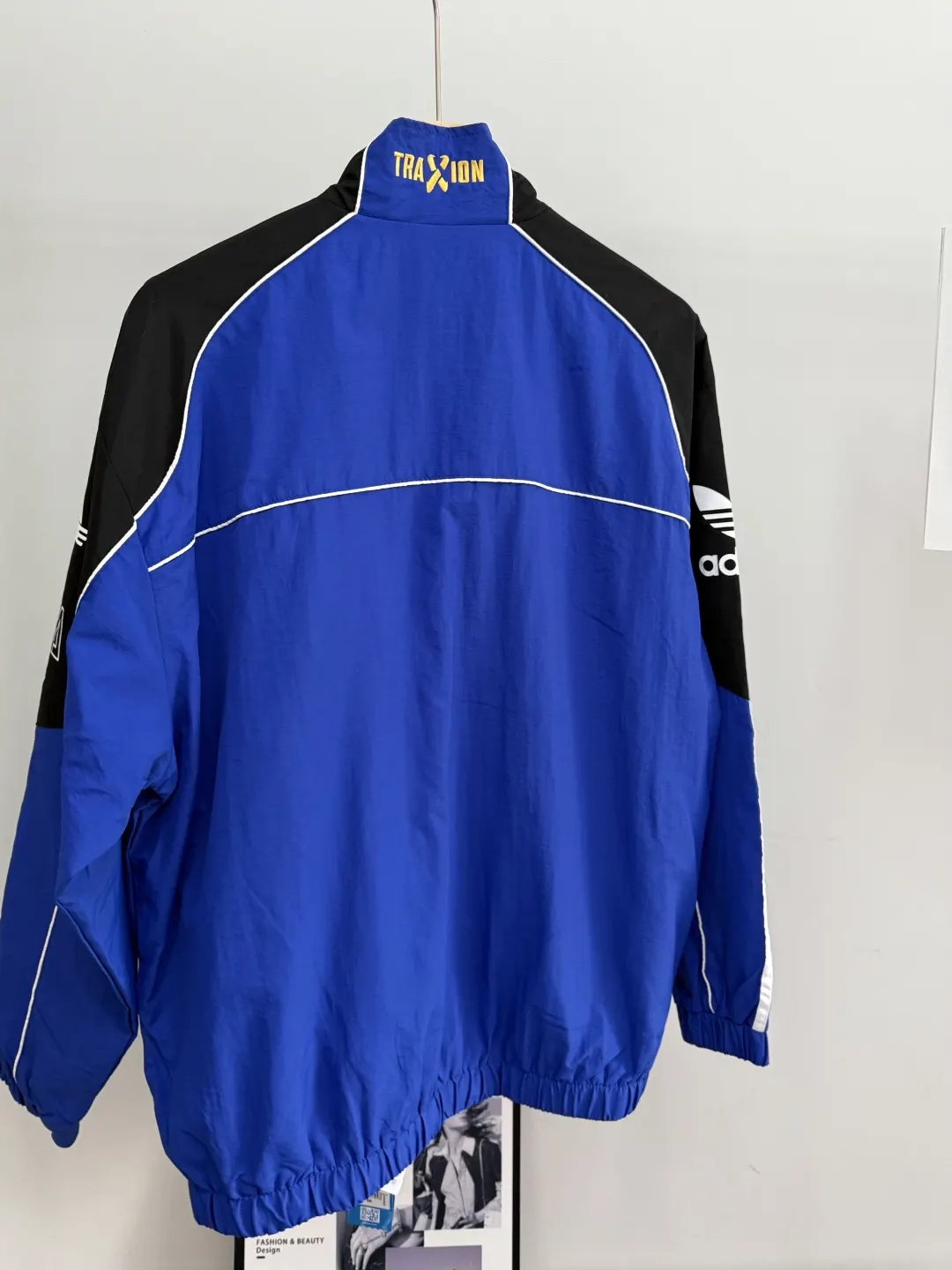 Logo-Print Color-Block Track Jacket D19514407 — view 7
