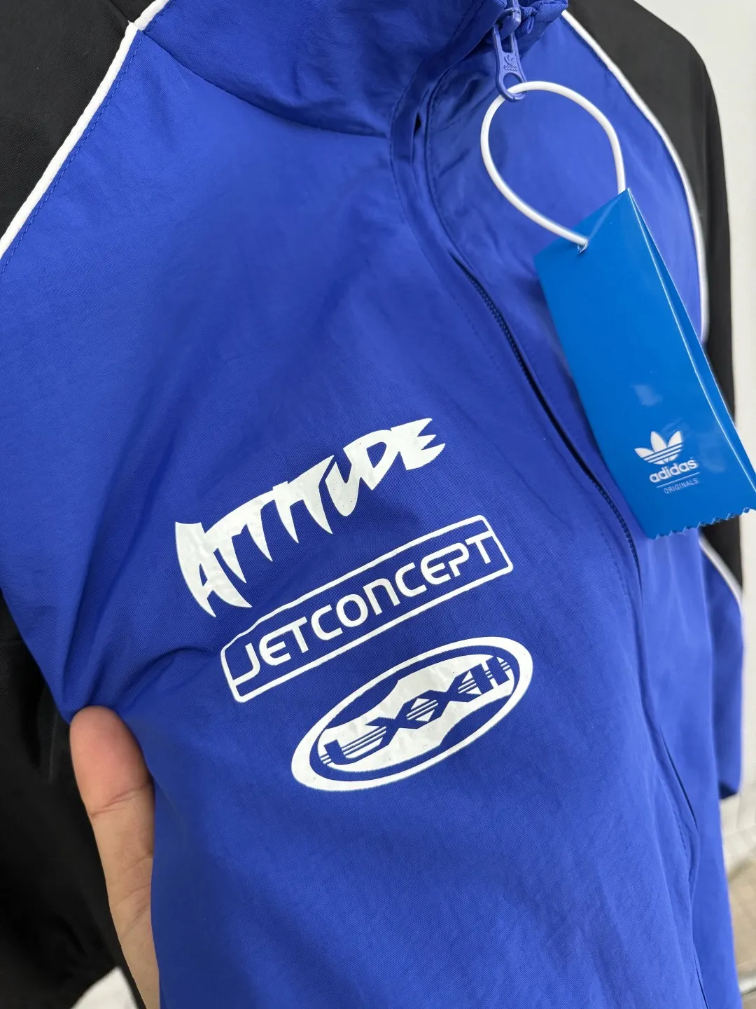 Logo-Print Color-Block Track Jacket D19514407 — view 12