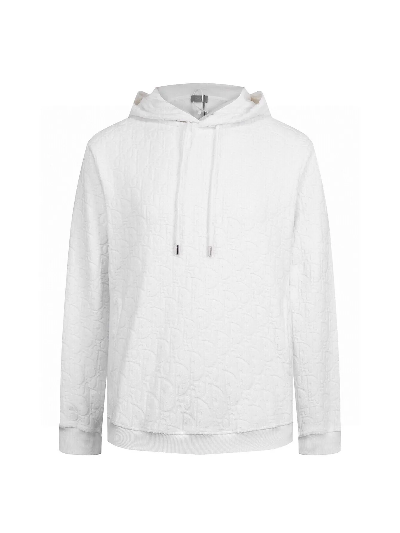 Oblique Jacquard Terry Cotton Hoodie D19516480 — view 2