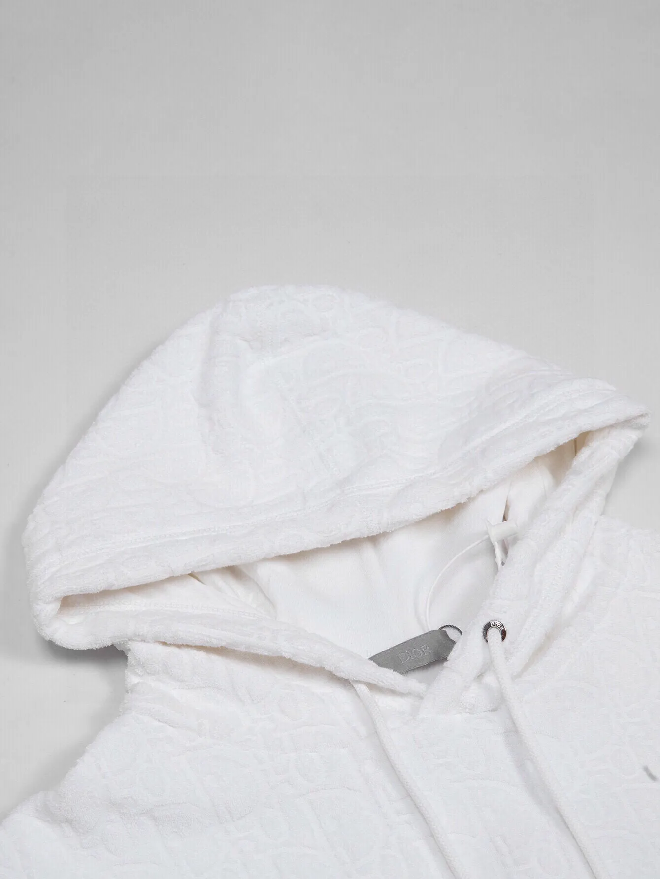 Oblique Jacquard Terry Cotton Hoodie D19516480 — view 4