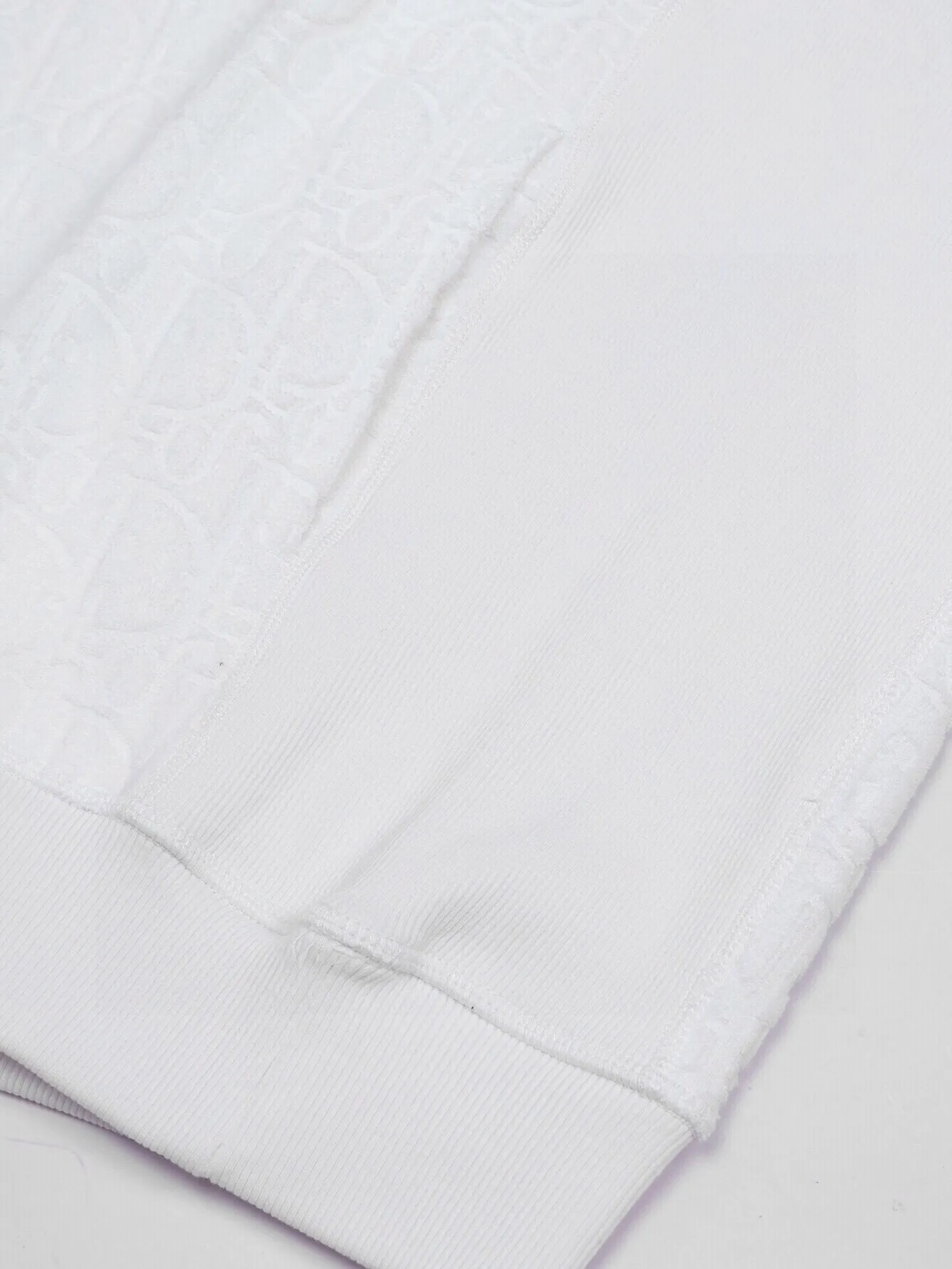 Oblique Jacquard Terry Cotton Hoodie D19516480 — view 7