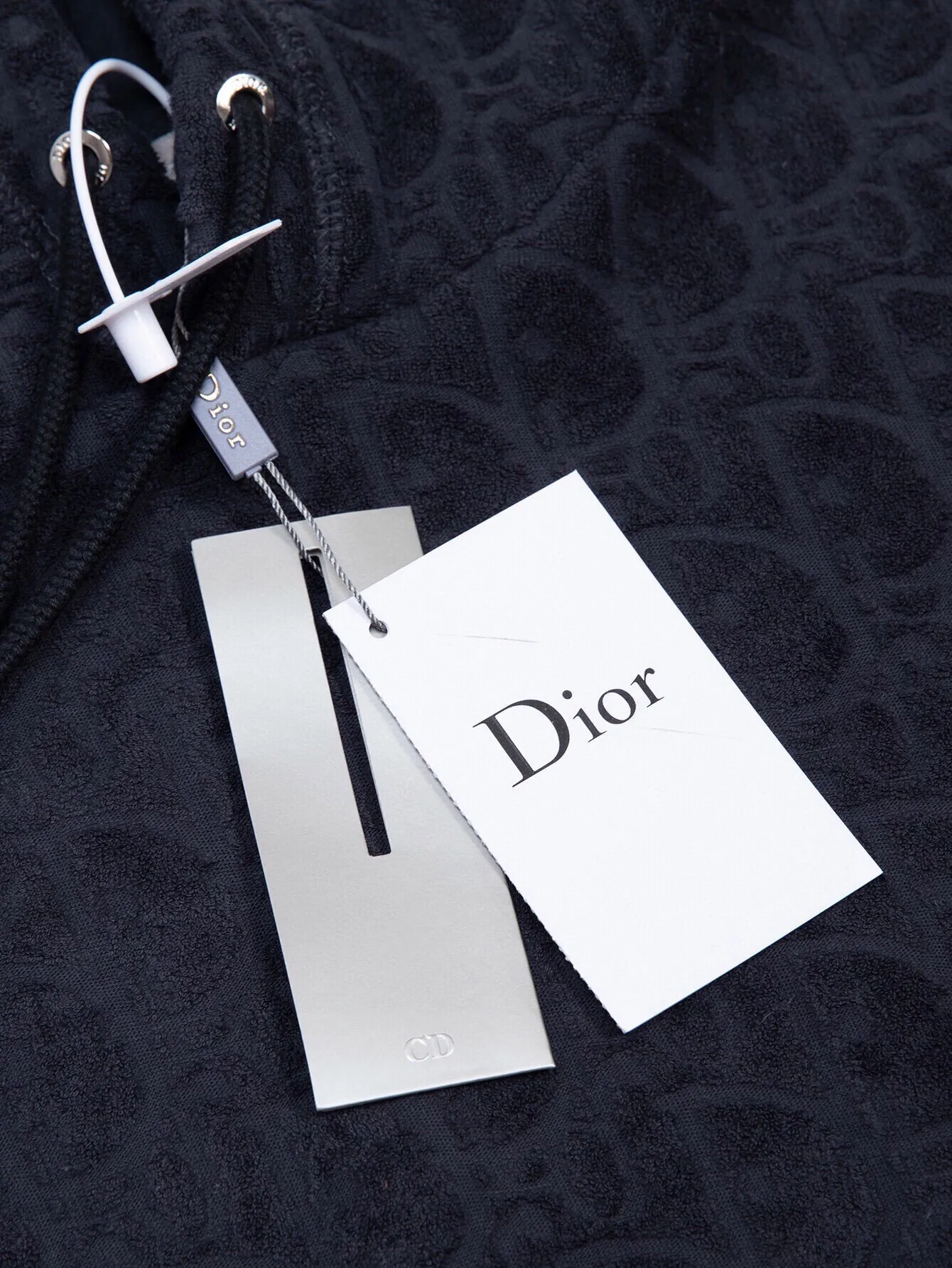 Oblique Terry Cotton Jacquard Hoodie D19516479 — view 9