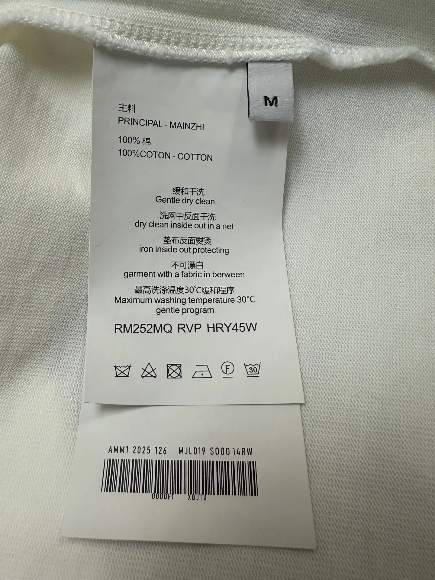 Embroidered Heavyweight Cotton T-Shirt D19511598 — view 9