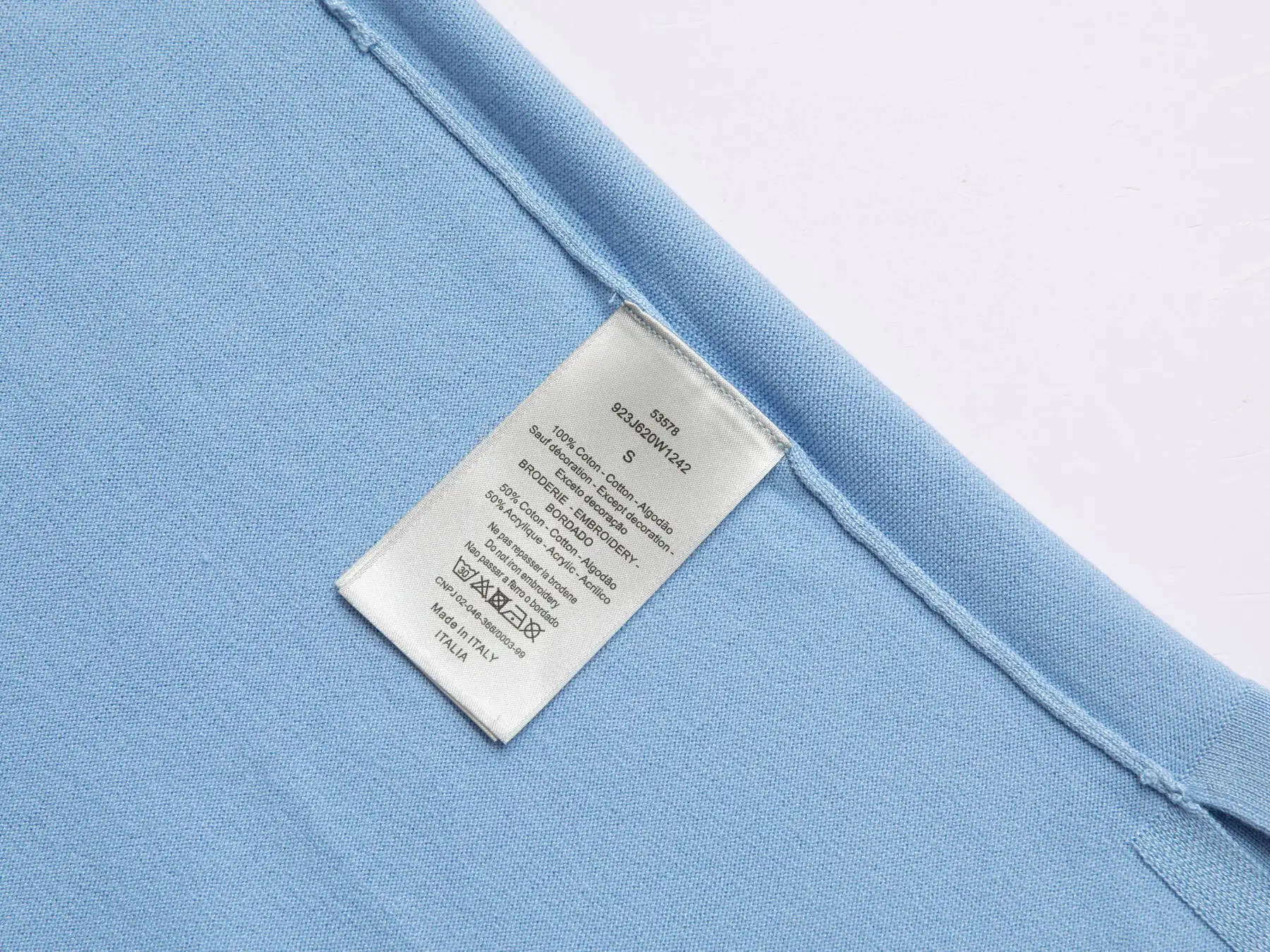Cashmere-Blend Knit Polo Shirt D20015682 — view 7