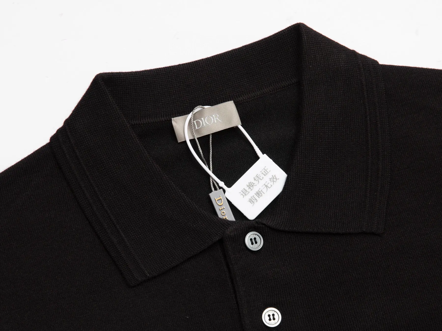 Christian Dior Couture Cashmere Knit Polo Shirt D20015681 — view 4
