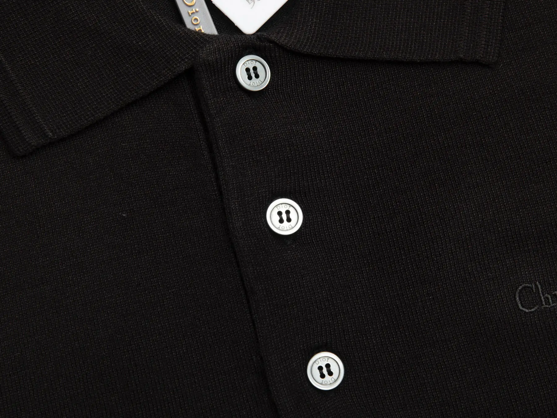 Christian Dior Couture Cashmere Knit Polo Shirt D20015681 — view 5
