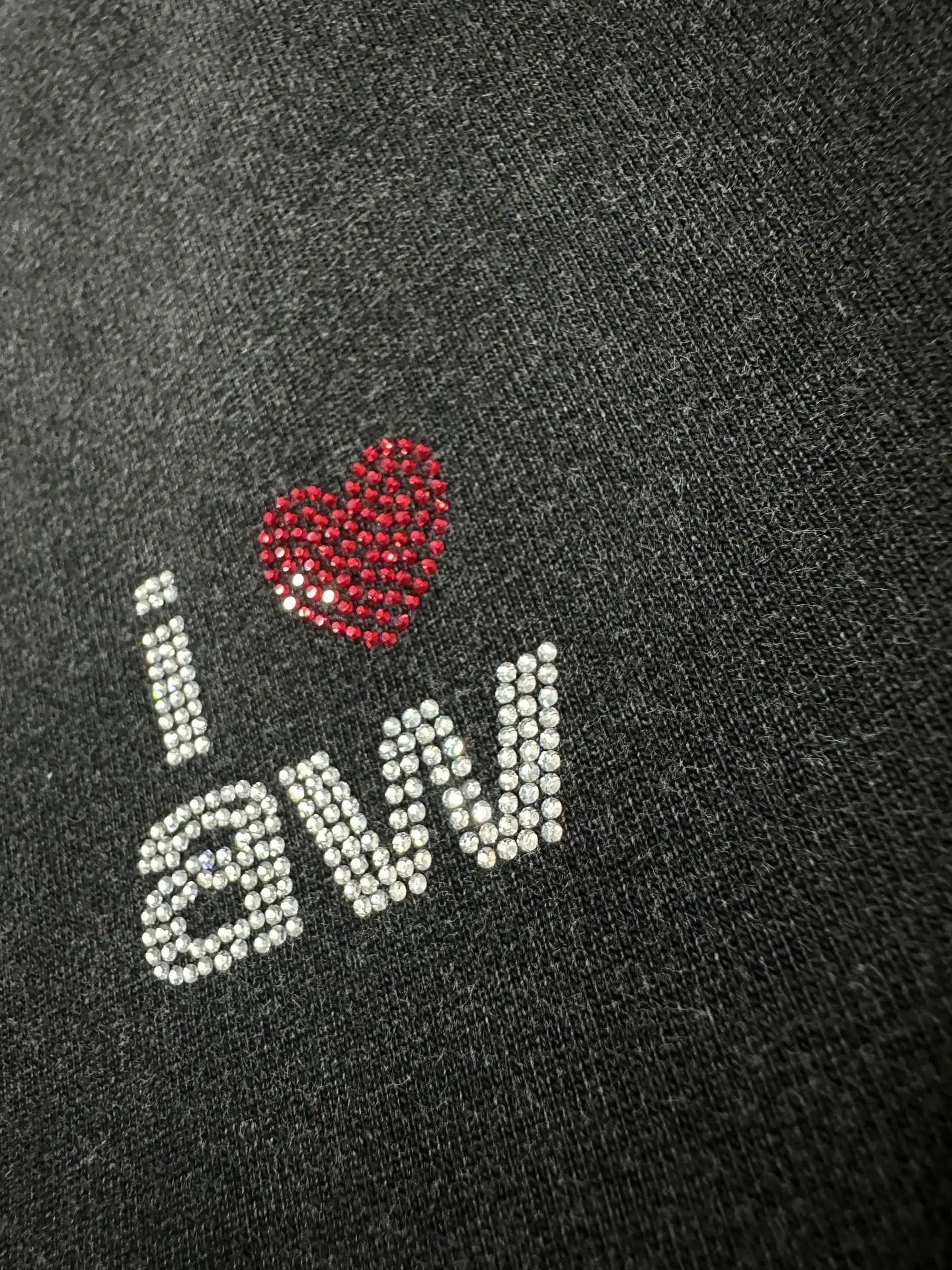 Hotfix Rhinestone Logo Cotton T-Shirt D20024427 — view 8