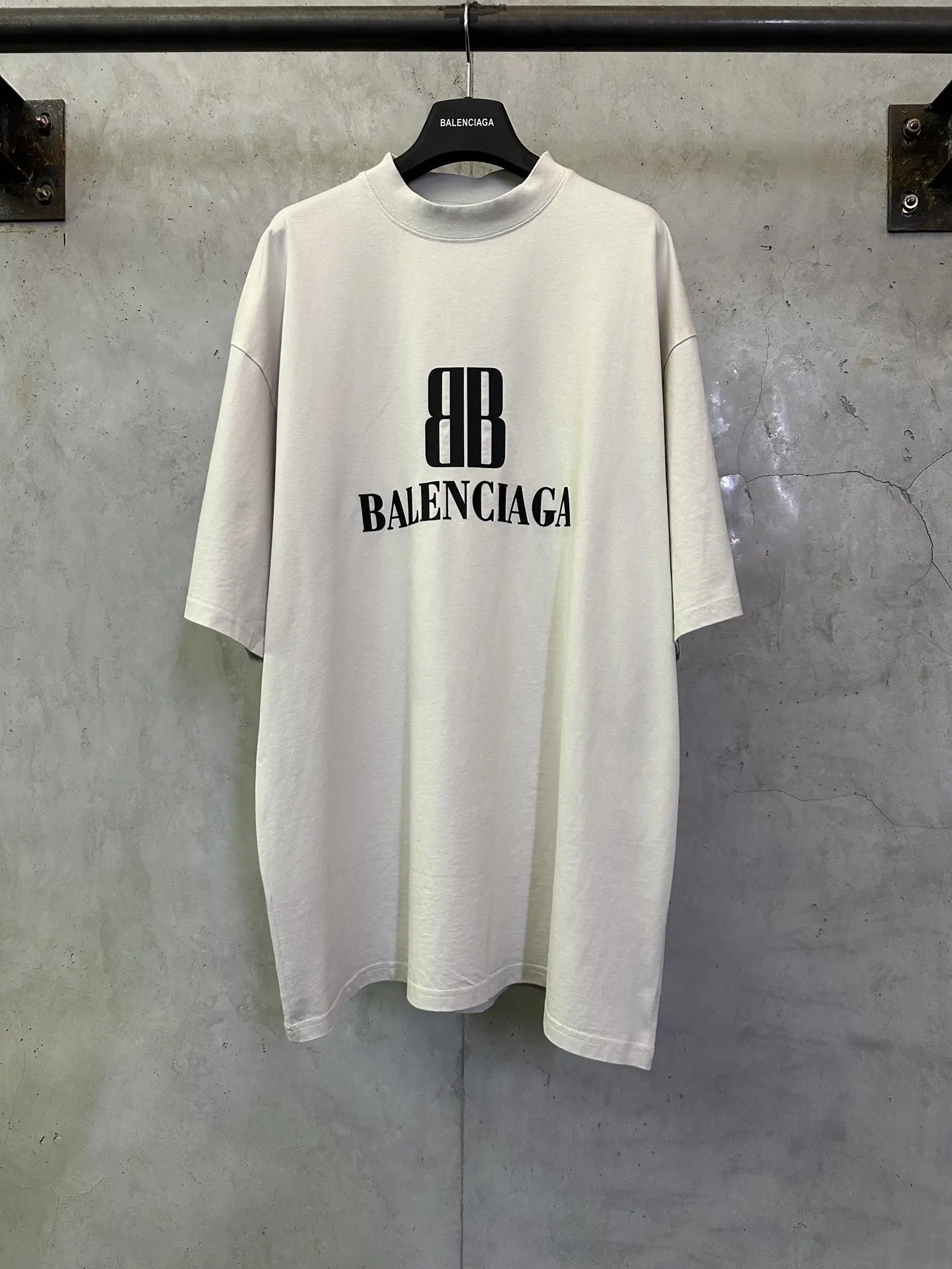 Double B Logo Print Cotton T-Shirt D20012909