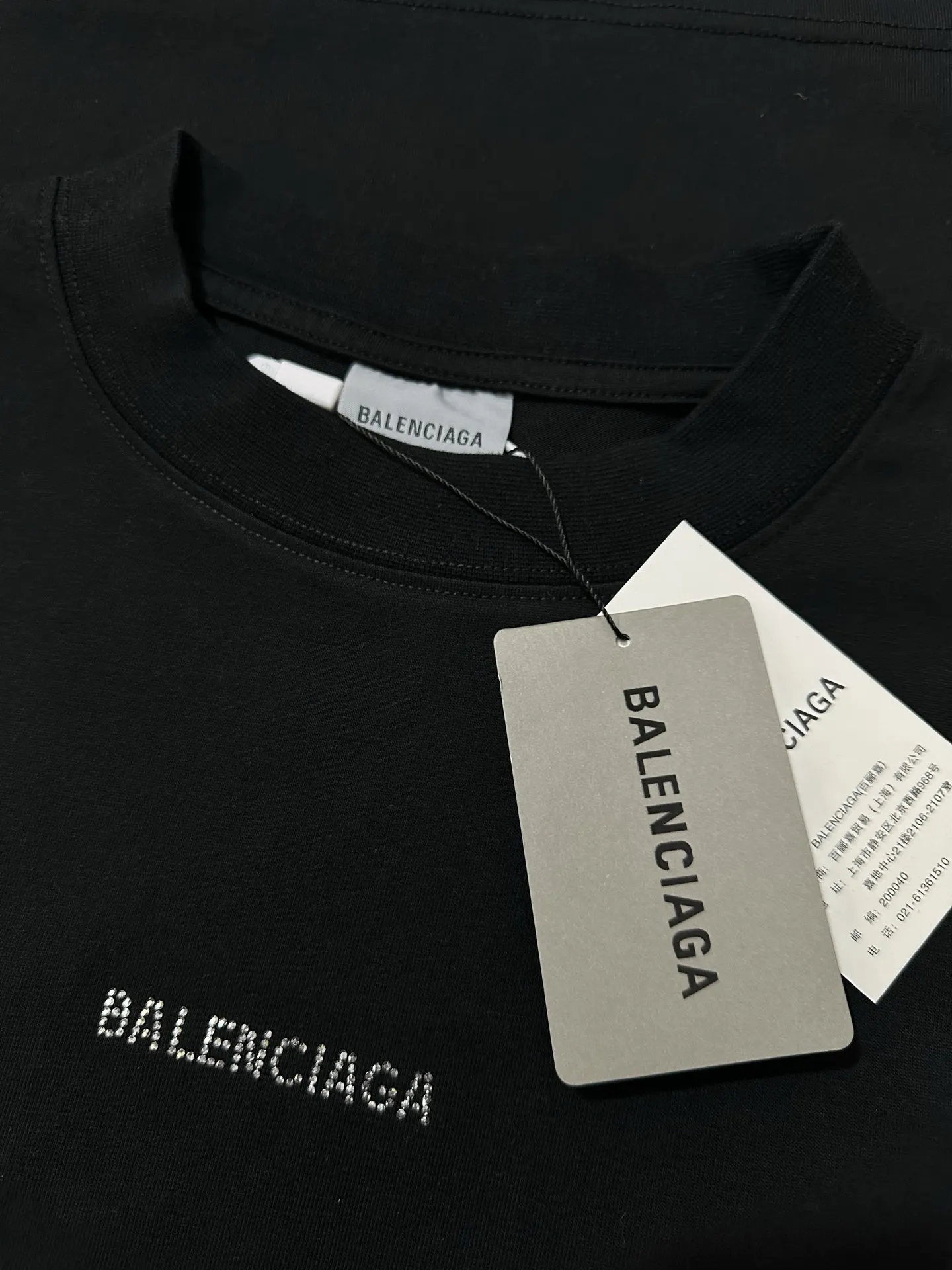 Rhinestone Logo Oversized T-Shirt D20020190 — view 6