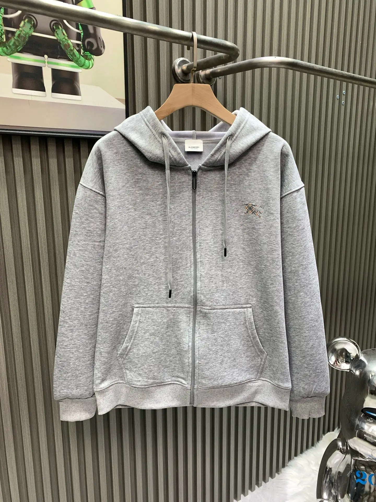 Equestrian Knight Embroidered Zip-Up Hoodie D20014539