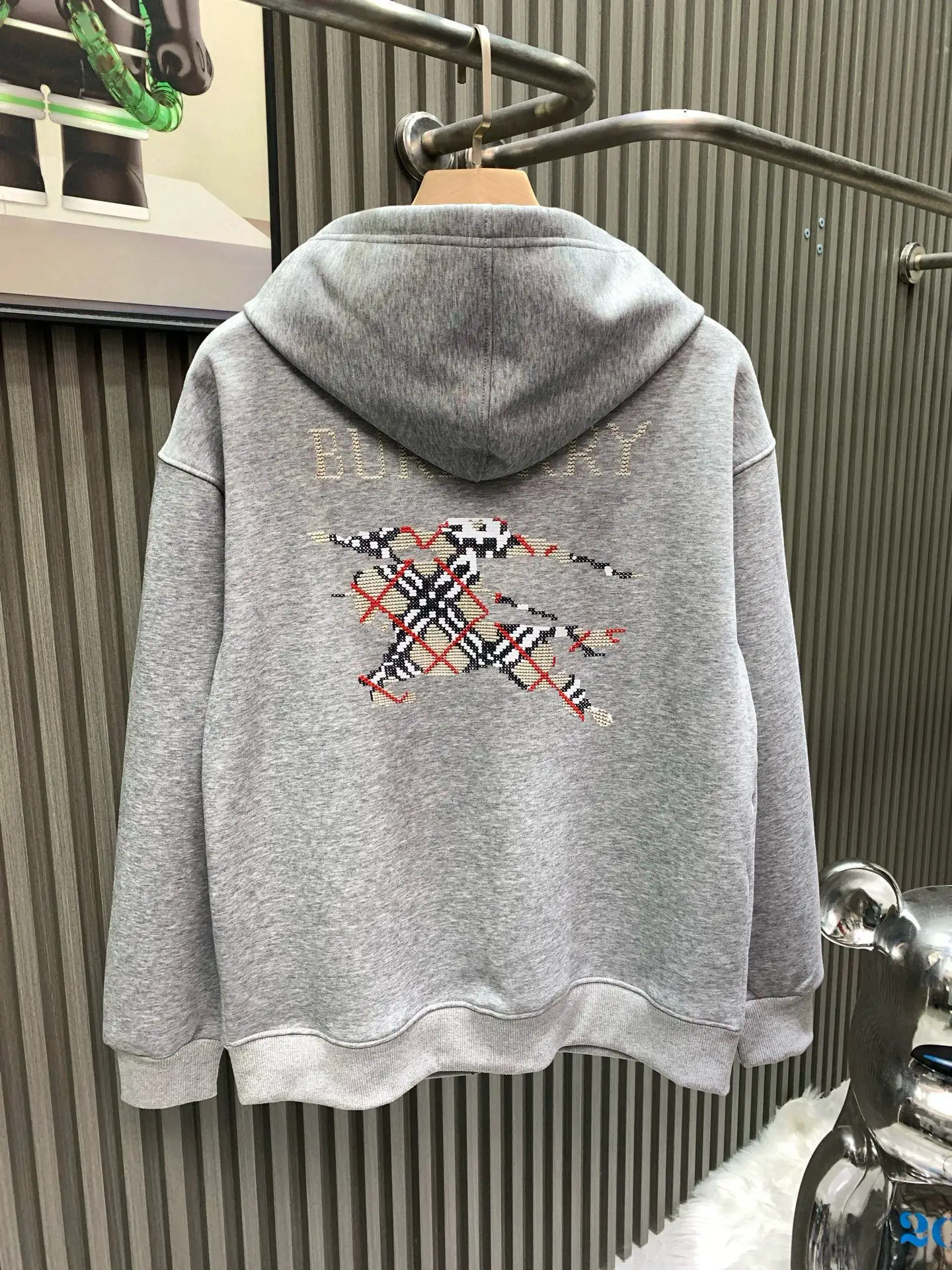 Equestrian Knight Embroidered Zip-Up Hoodie D20014539 — view 2