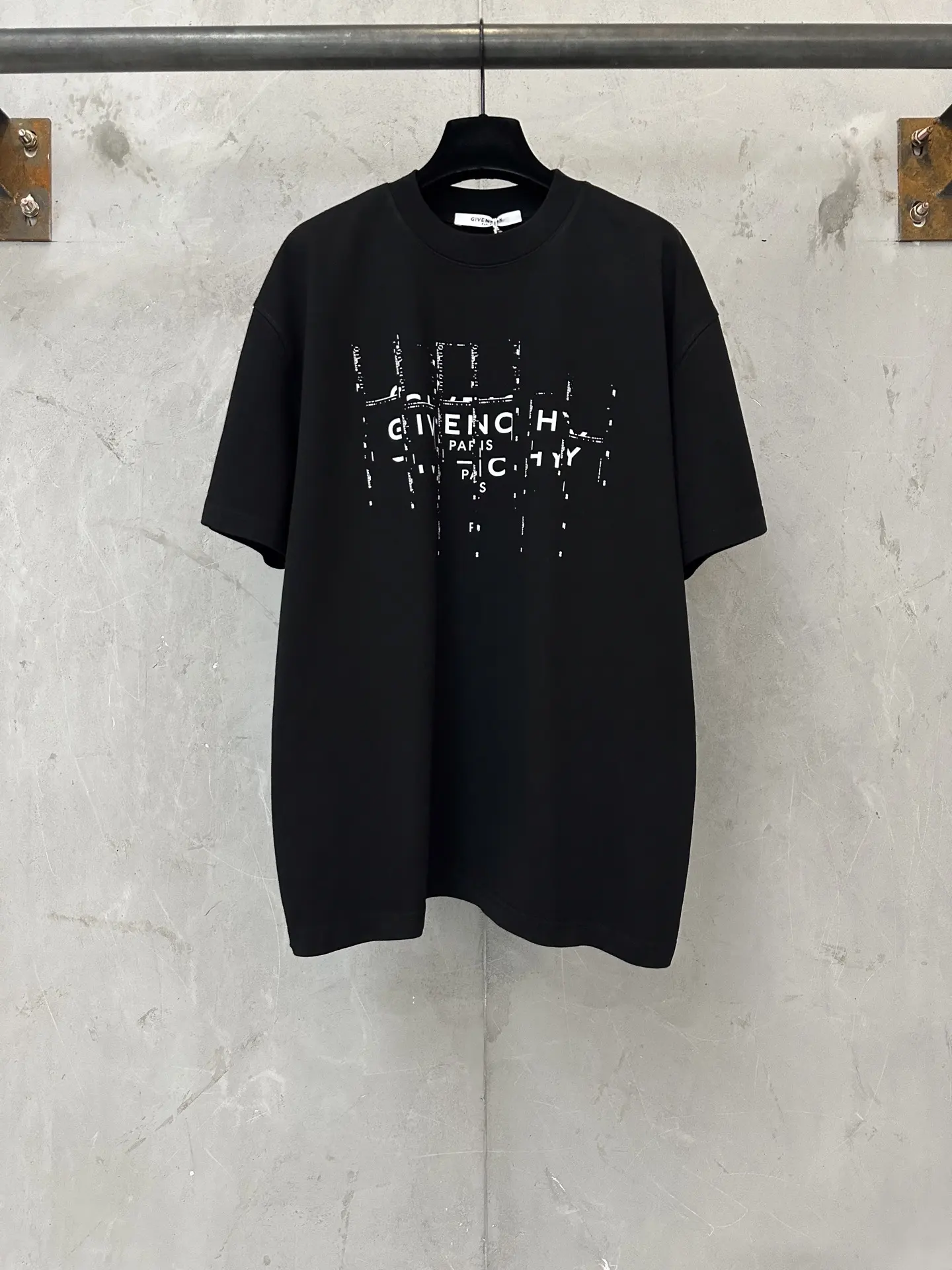 Distorted Logo Heavyweight Cotton T-Shirt D20011898