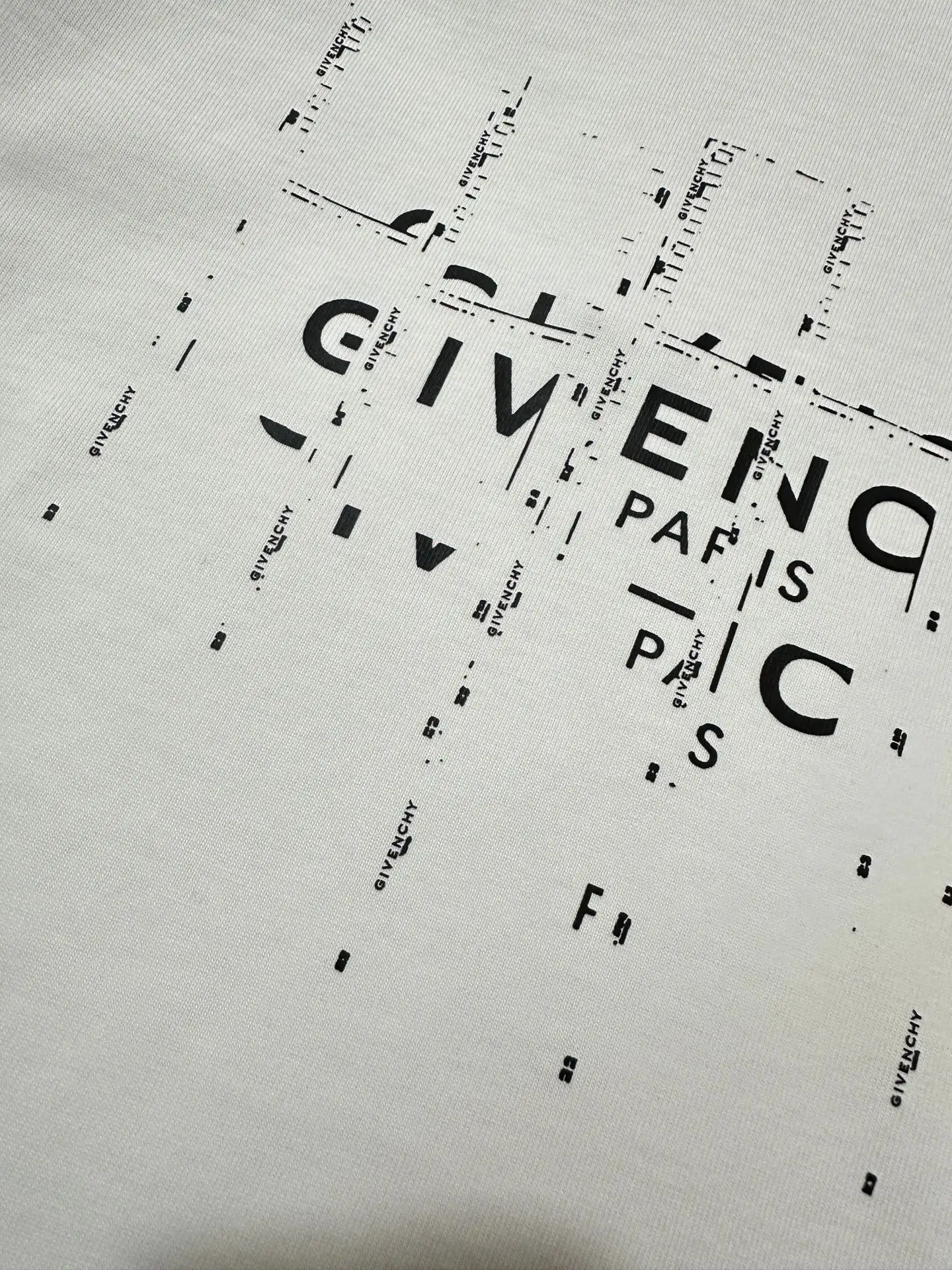 Distorted Logo Heavyweight Cotton T-Shirt D20011899 — view 6