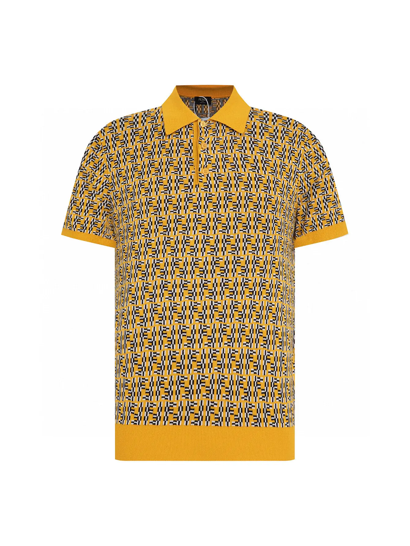 FF Monogram Jacquard Knit Polo Shirt D20515685