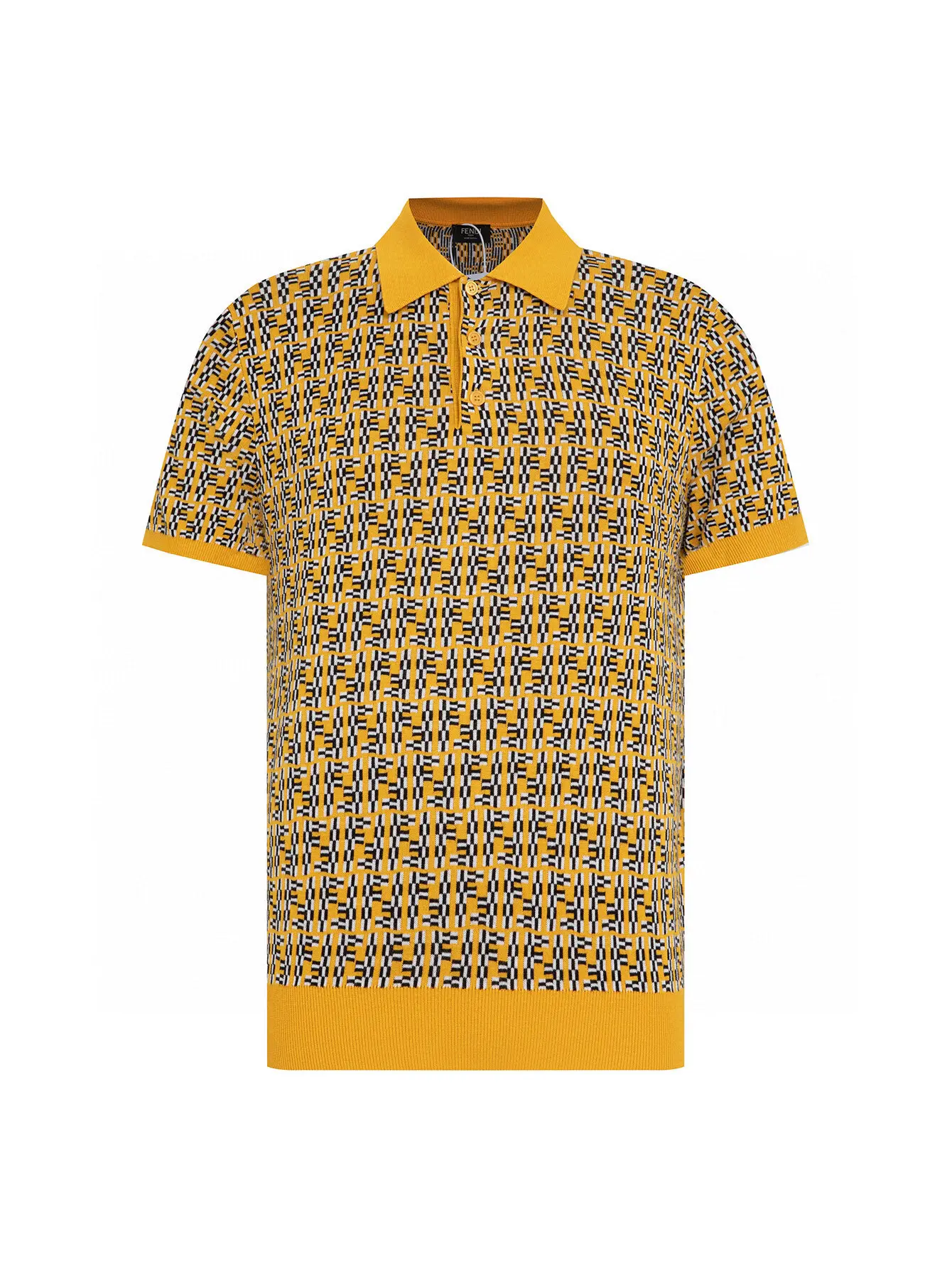 FF Monogram Jacquard Knit Polo Shirt D20515685