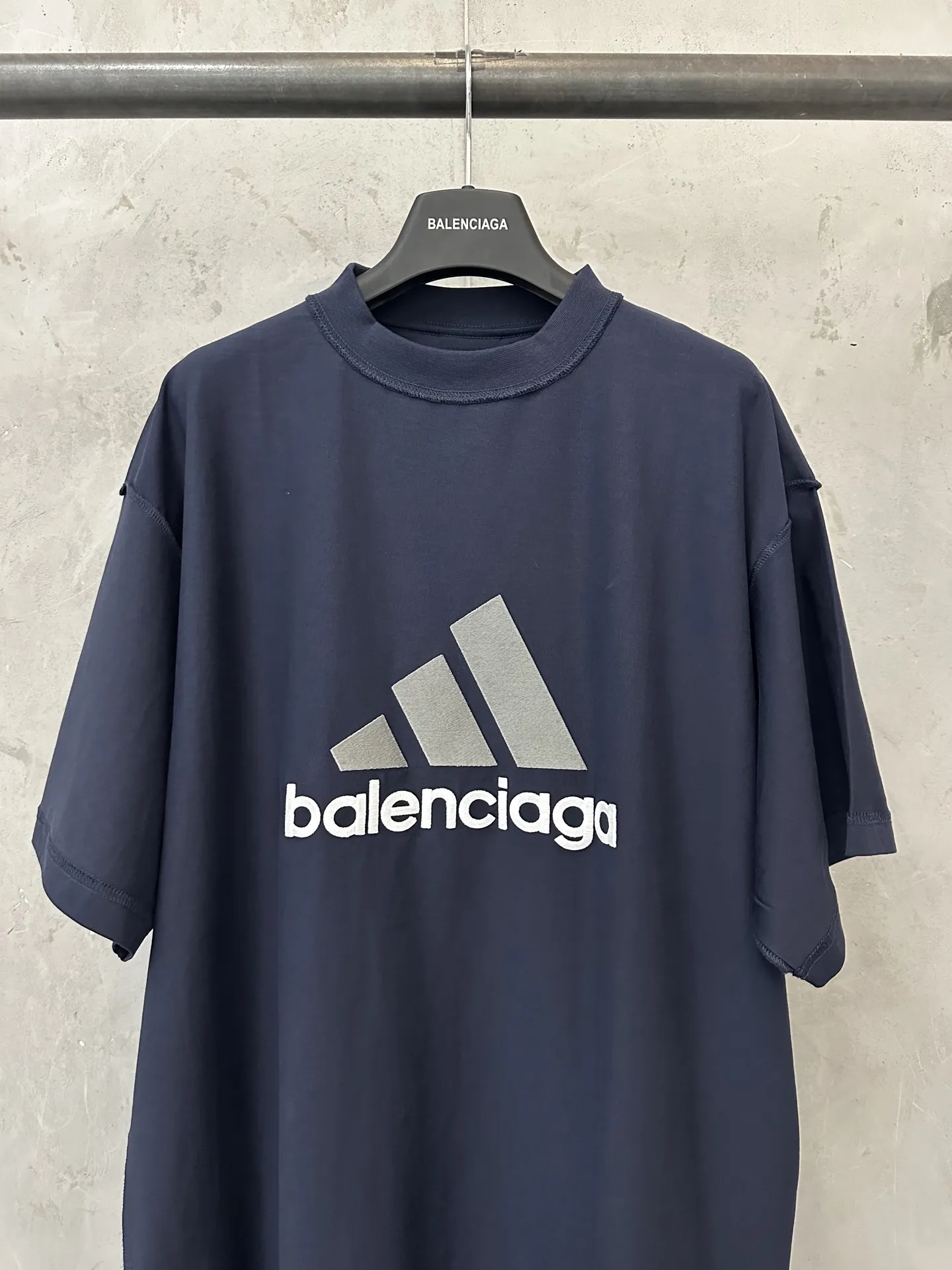 Balenciaga / Adidas Inside-Out Embroidered T-Shirt D20518989 — view 5
