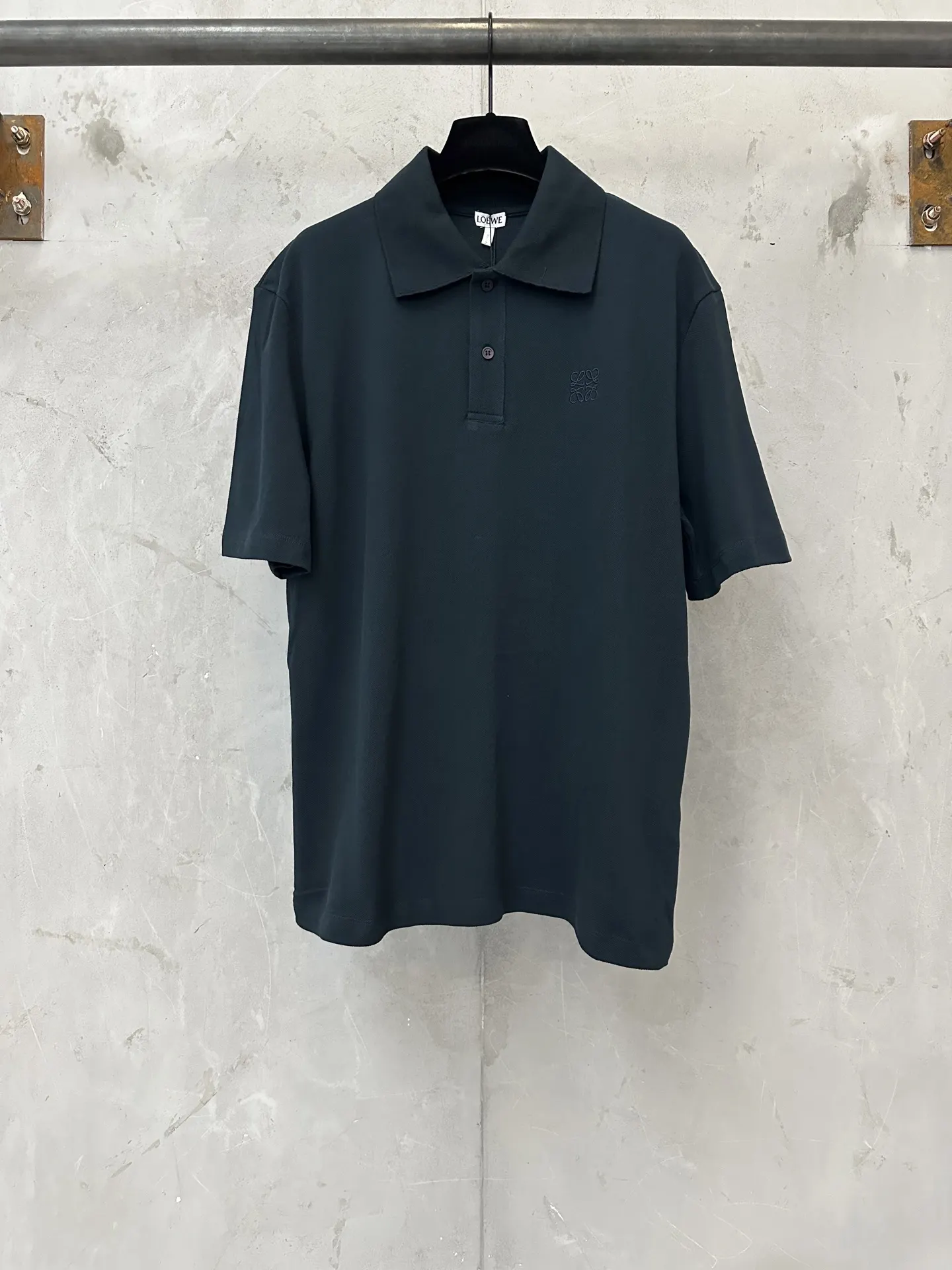 Anagram Embroidered Cotton-Piqué Polo Shirt D20511872