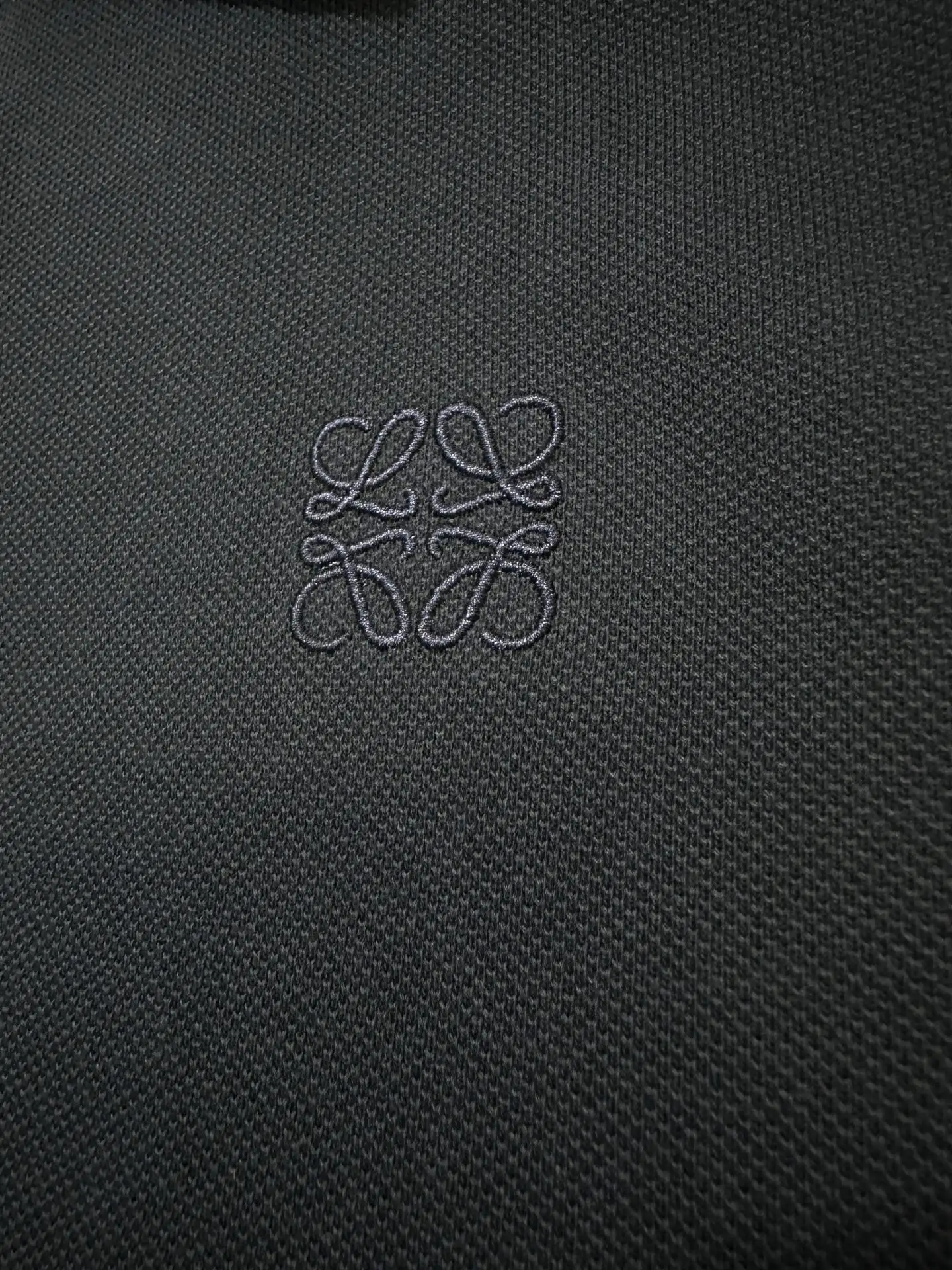 Anagram Embroidered Cotton-Piqué Polo Shirt D20511872 — view 8