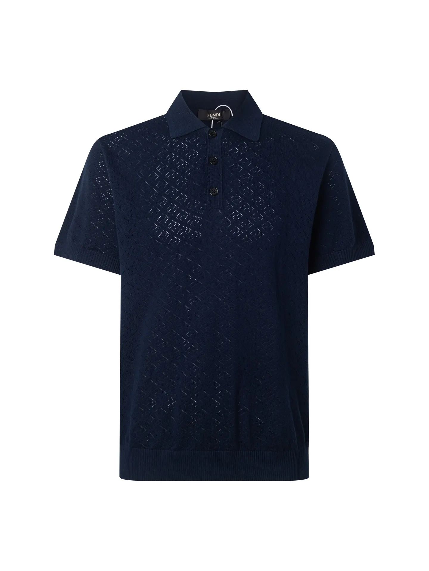 Logo Jacquard Wool-Blend Polo Shirt D20511470