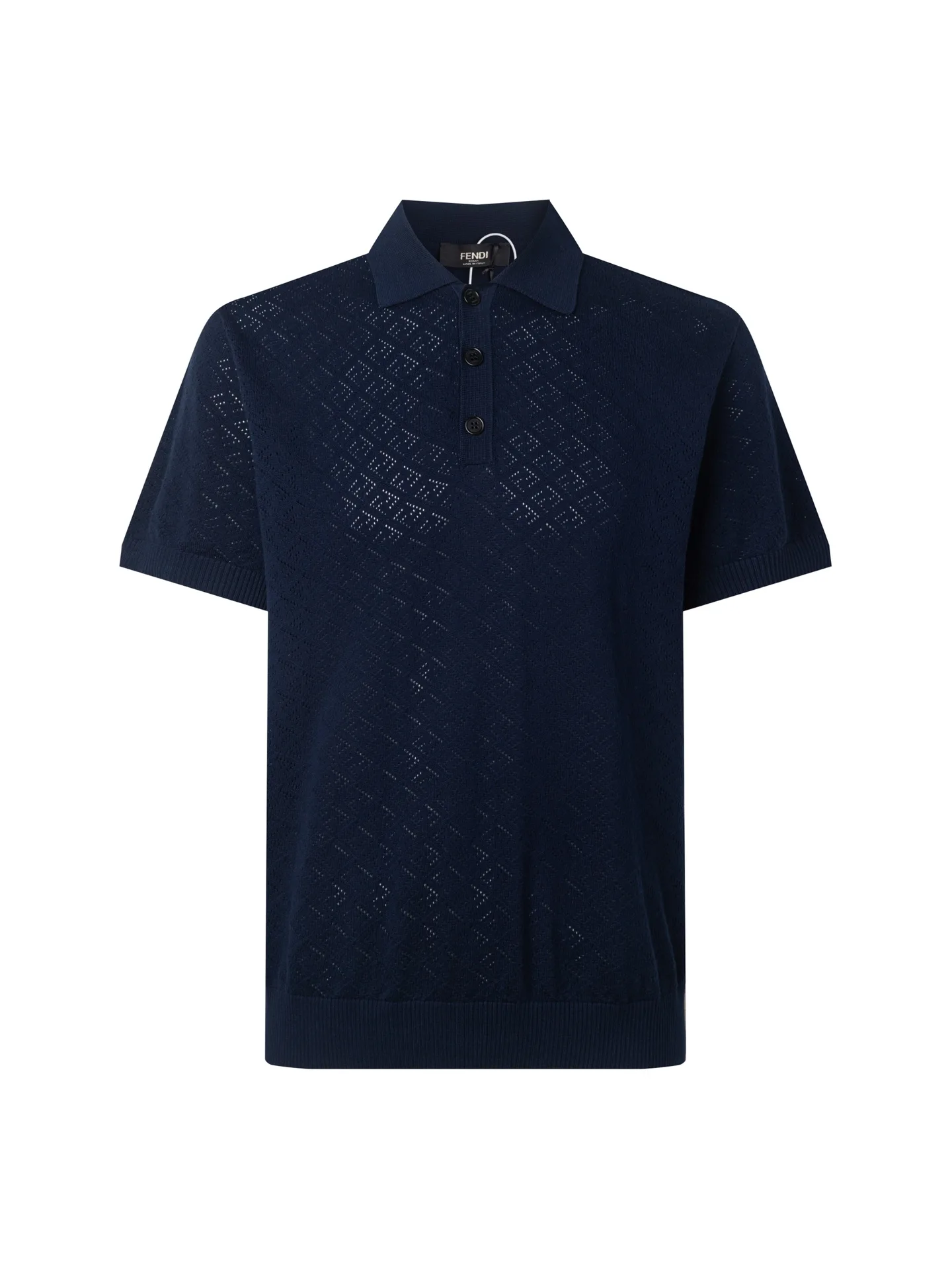 Logo Jacquard Wool-Blend Polo Shirt D20511470