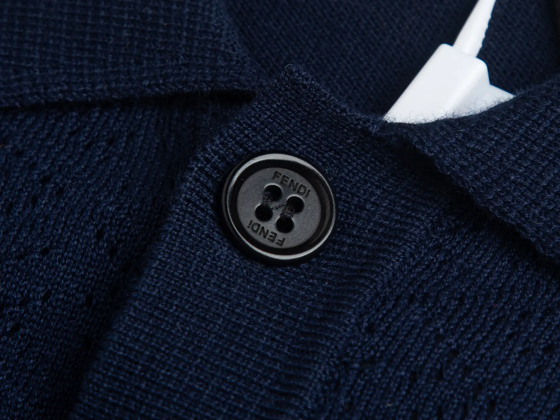 Logo Jacquard Wool-Blend Polo Shirt D20511470 — view 4