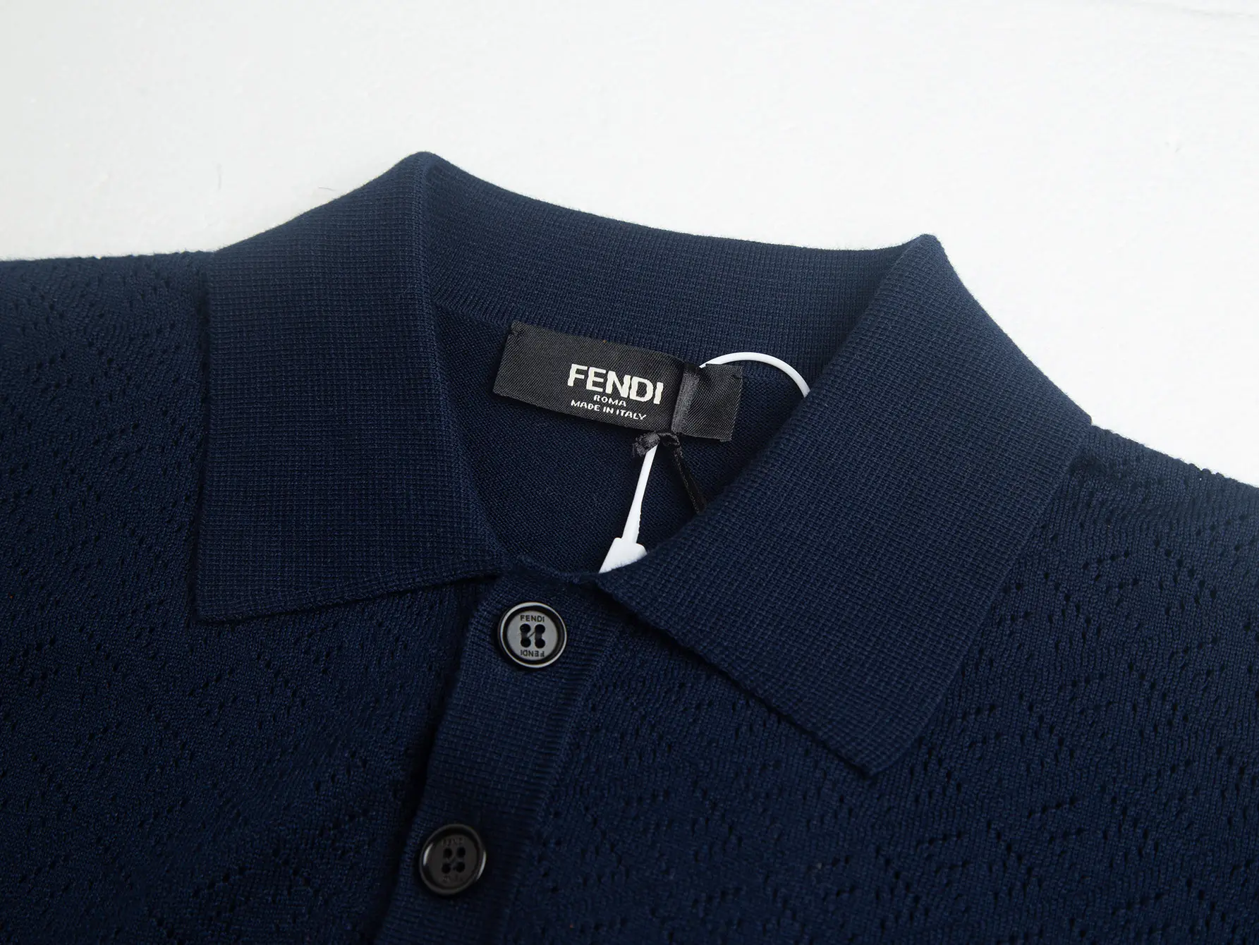 Logo Jacquard Wool-Blend Polo Shirt D20511470 — view 5