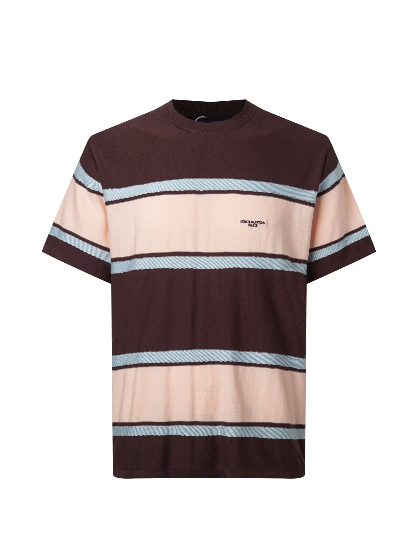 Striped Wool-Blend Knit T-Shirt D20511469
