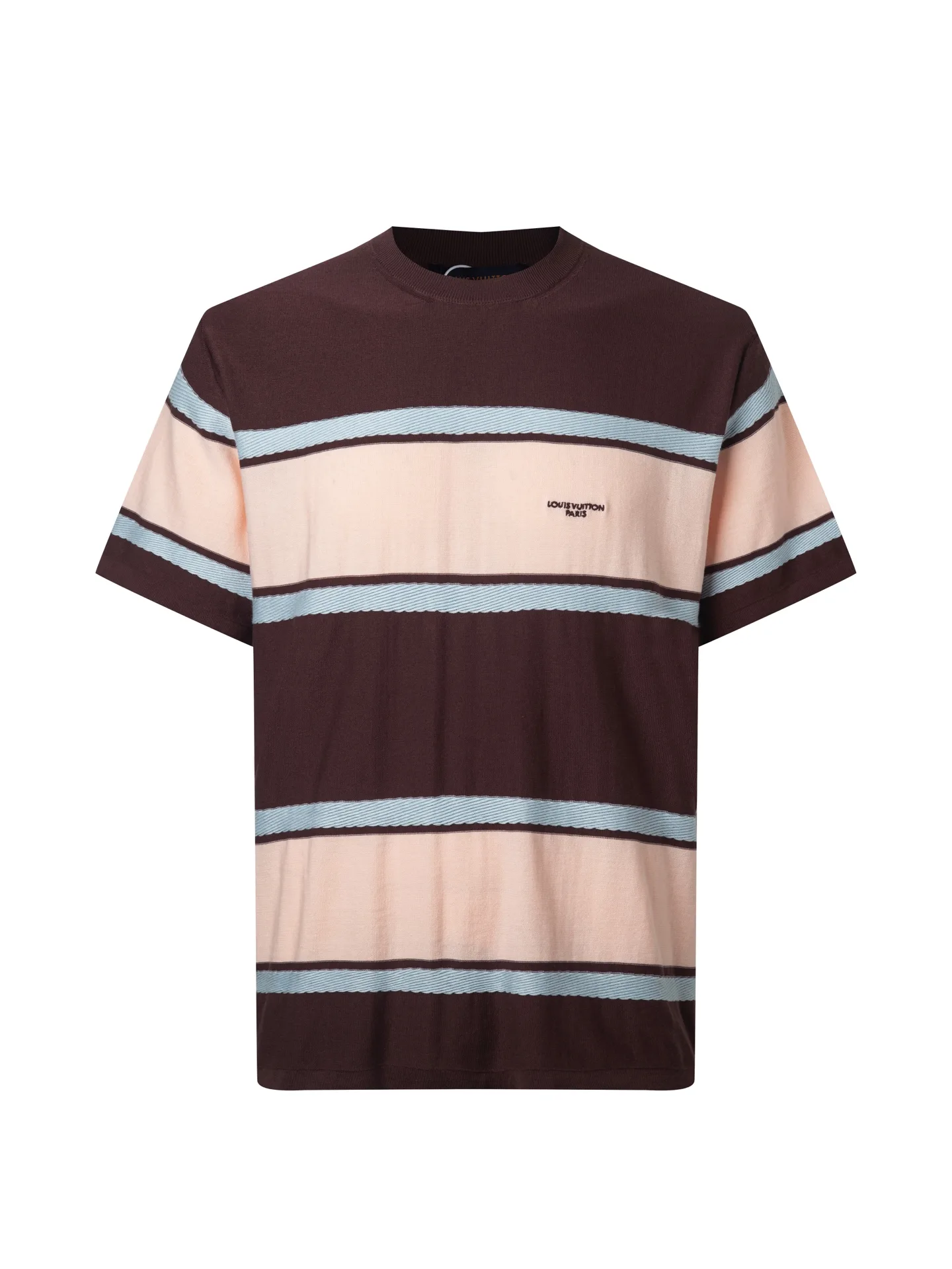 Striped Wool-Blend Knit T-Shirt D20511469