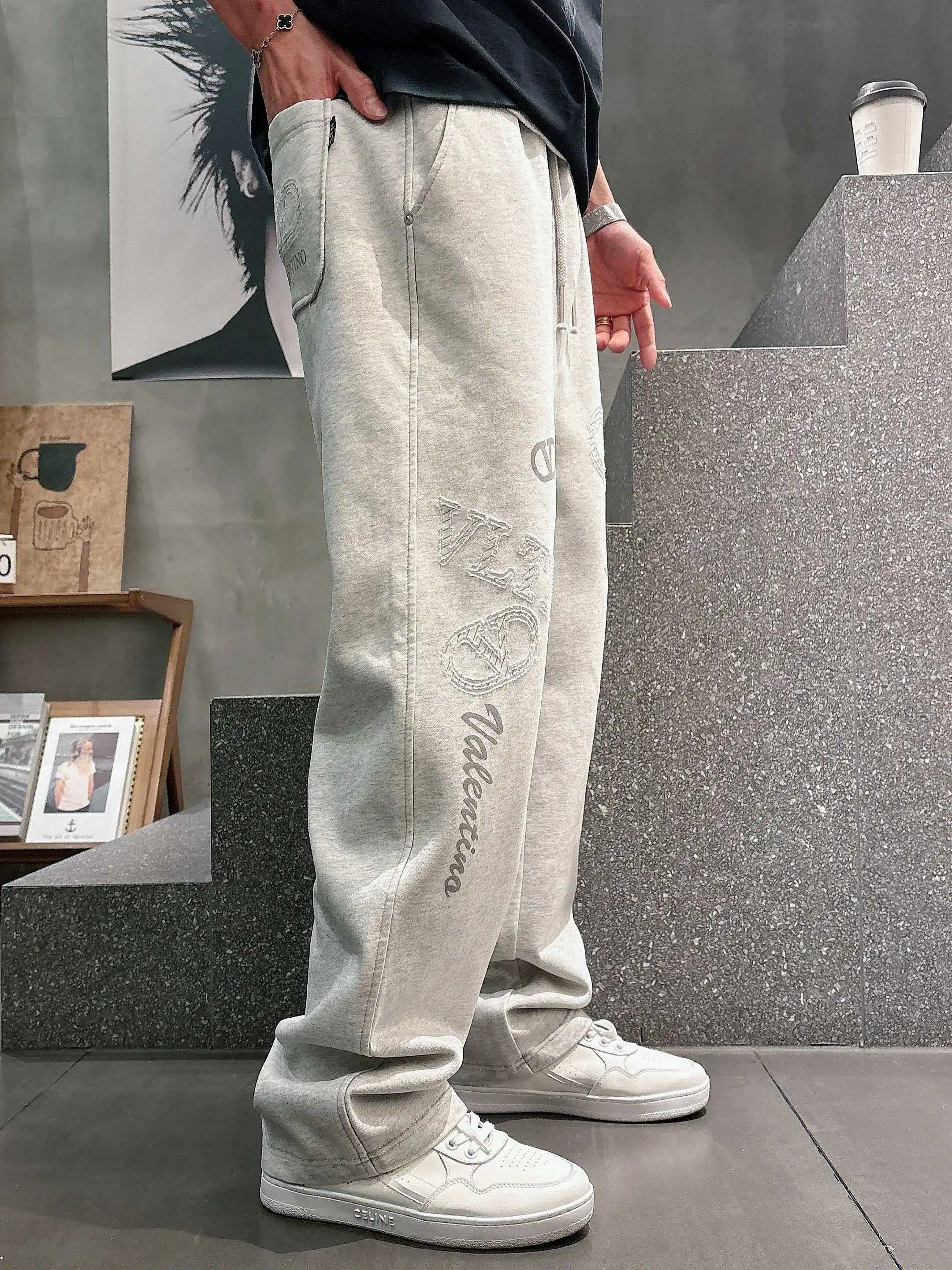 Logo-Embroidered Cotton-Blend Sweatpants D21013607 — view 5