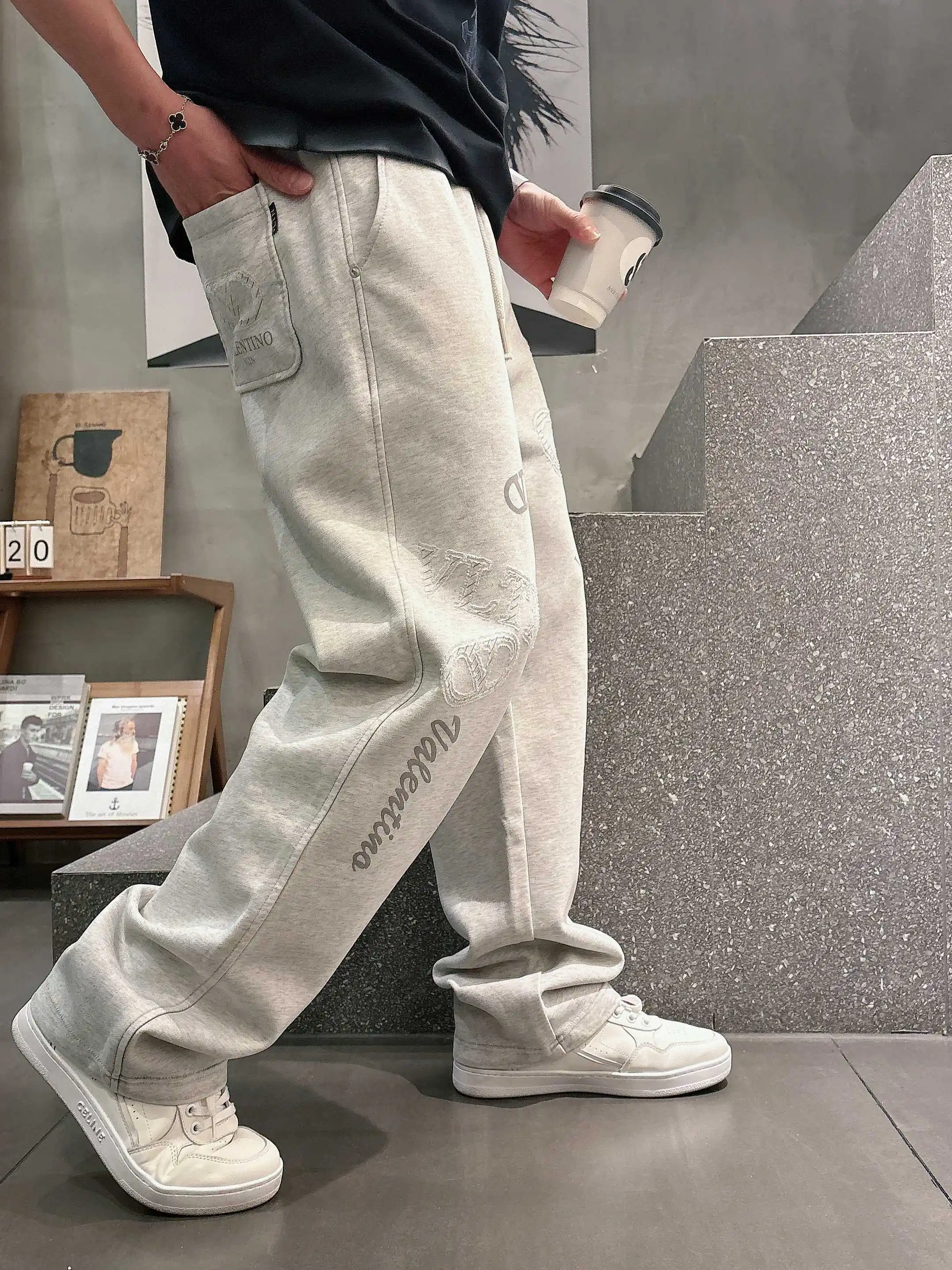 Logo-Embroidered Cotton-Blend Sweatpants D21013607 — view 6