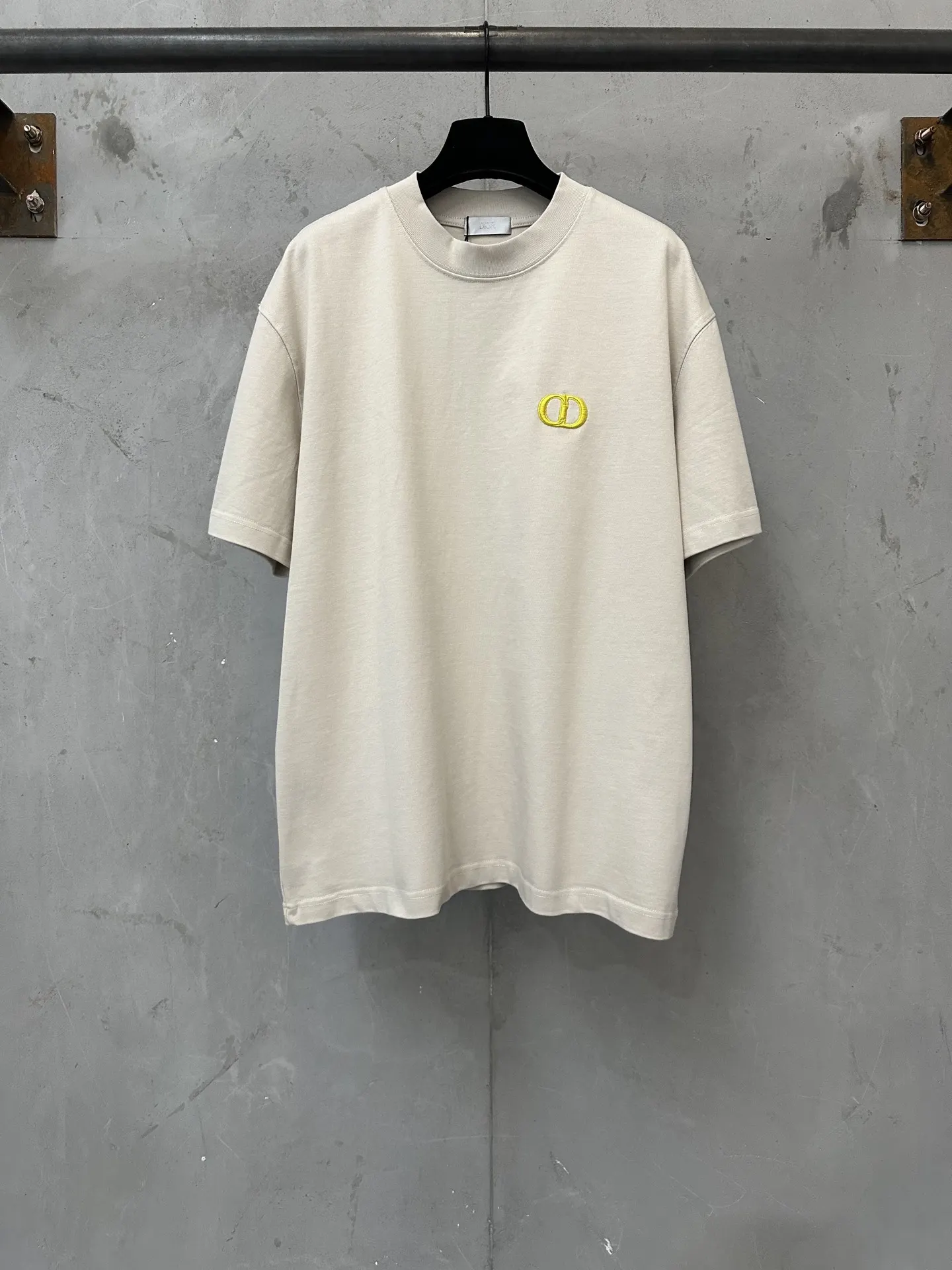 CD Icon Embroidered Heavyweight Cotton T-Shirt D21023563