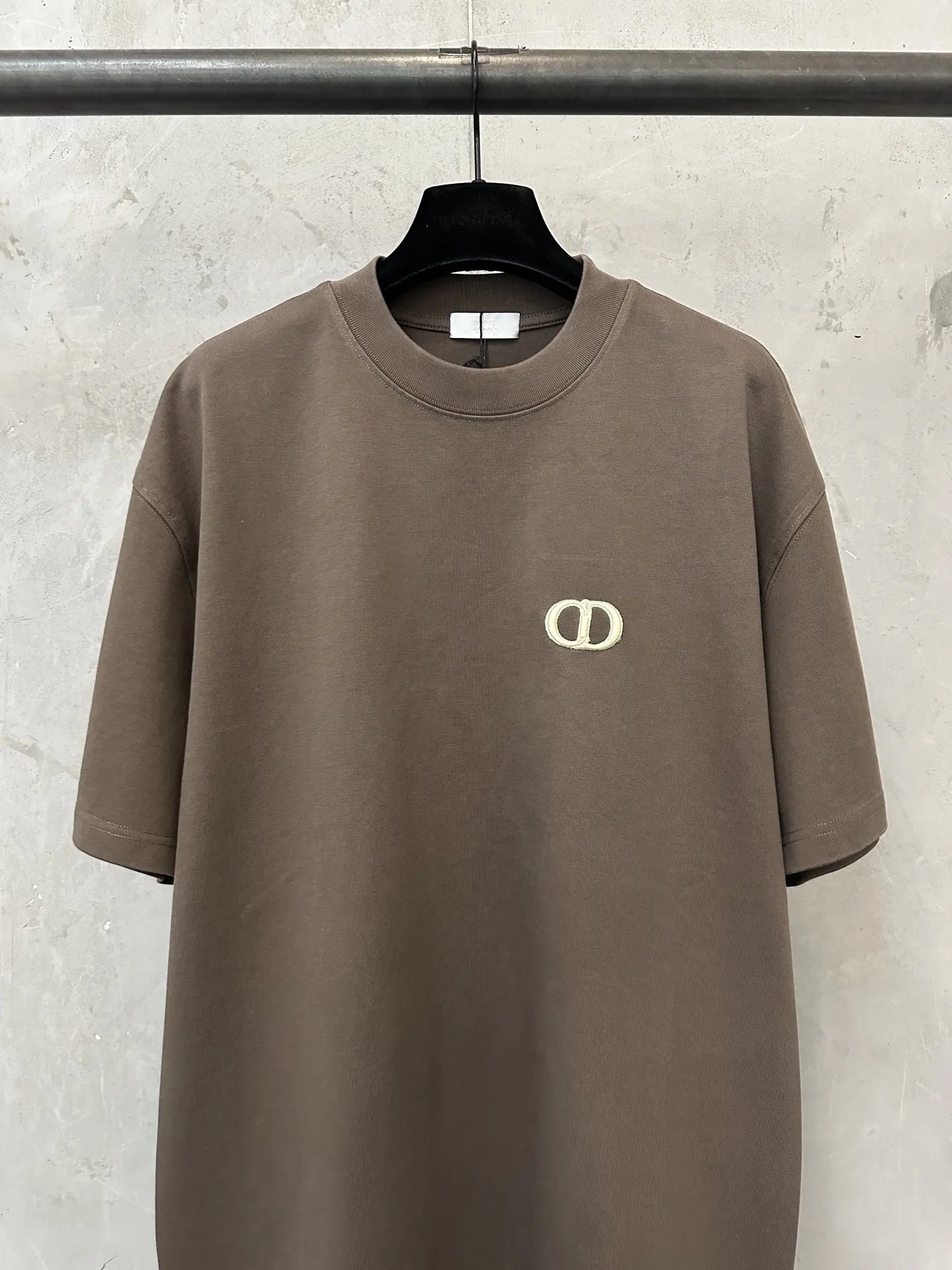 CD Icon Embroidered Heavyweight Cotton T-Shirt D21023564 — view 3