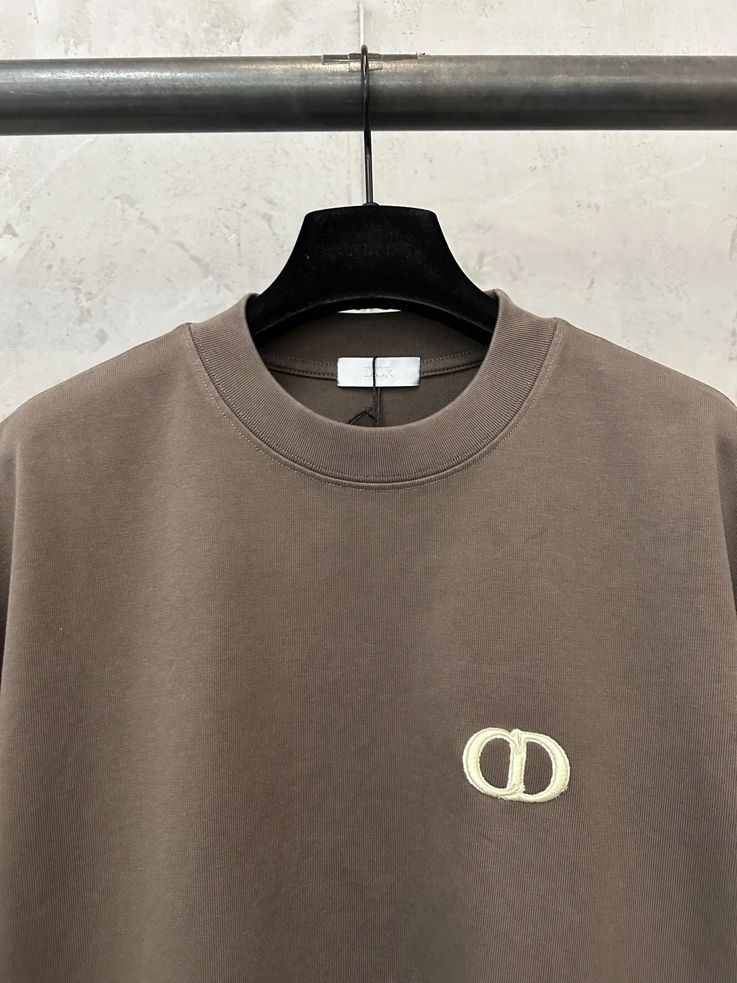 CD Icon Embroidered Heavyweight Cotton T-Shirt D21023564 — view 5