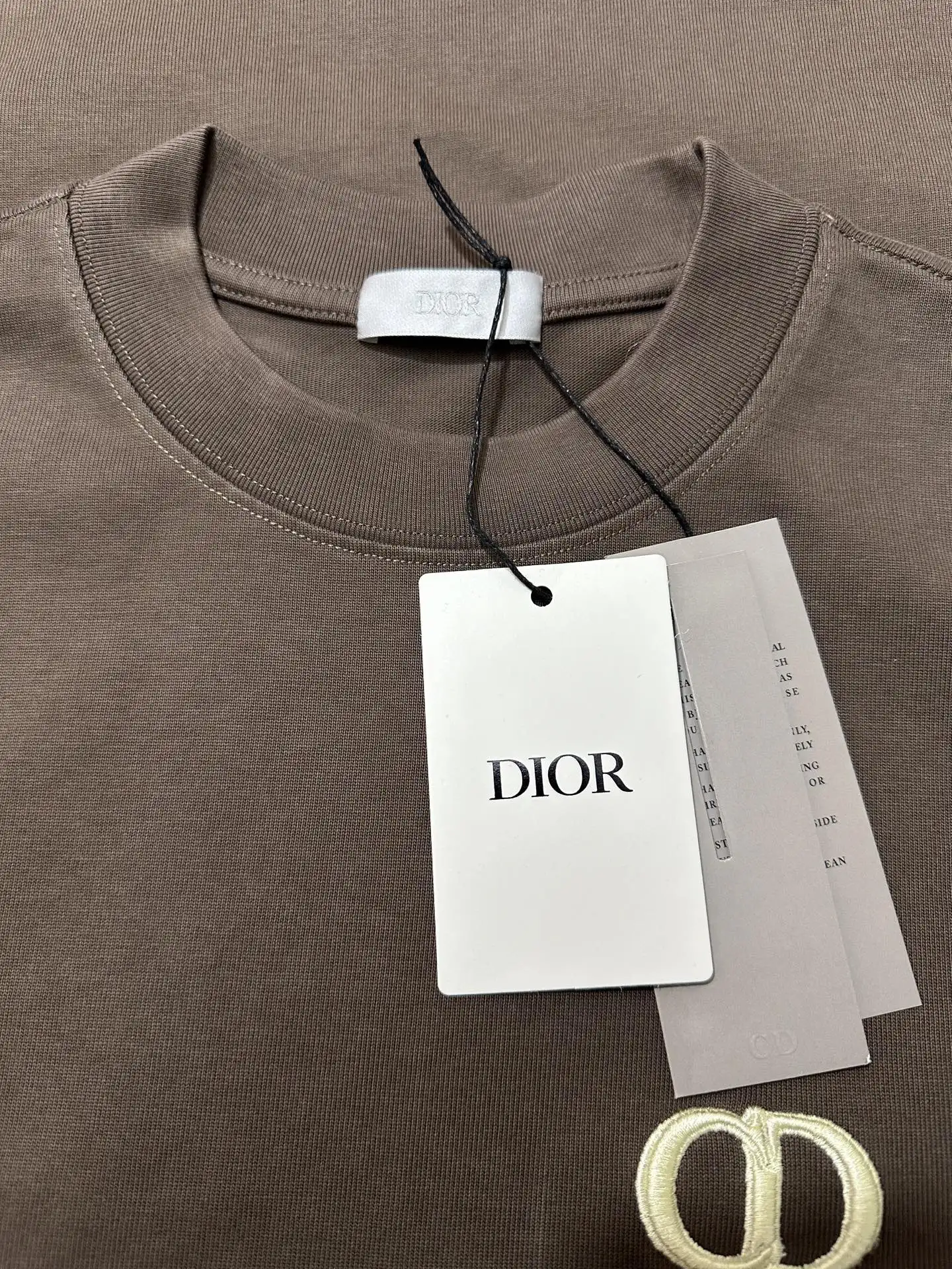 CD Icon Embroidered Heavyweight Cotton T-Shirt D21023564 — view 6