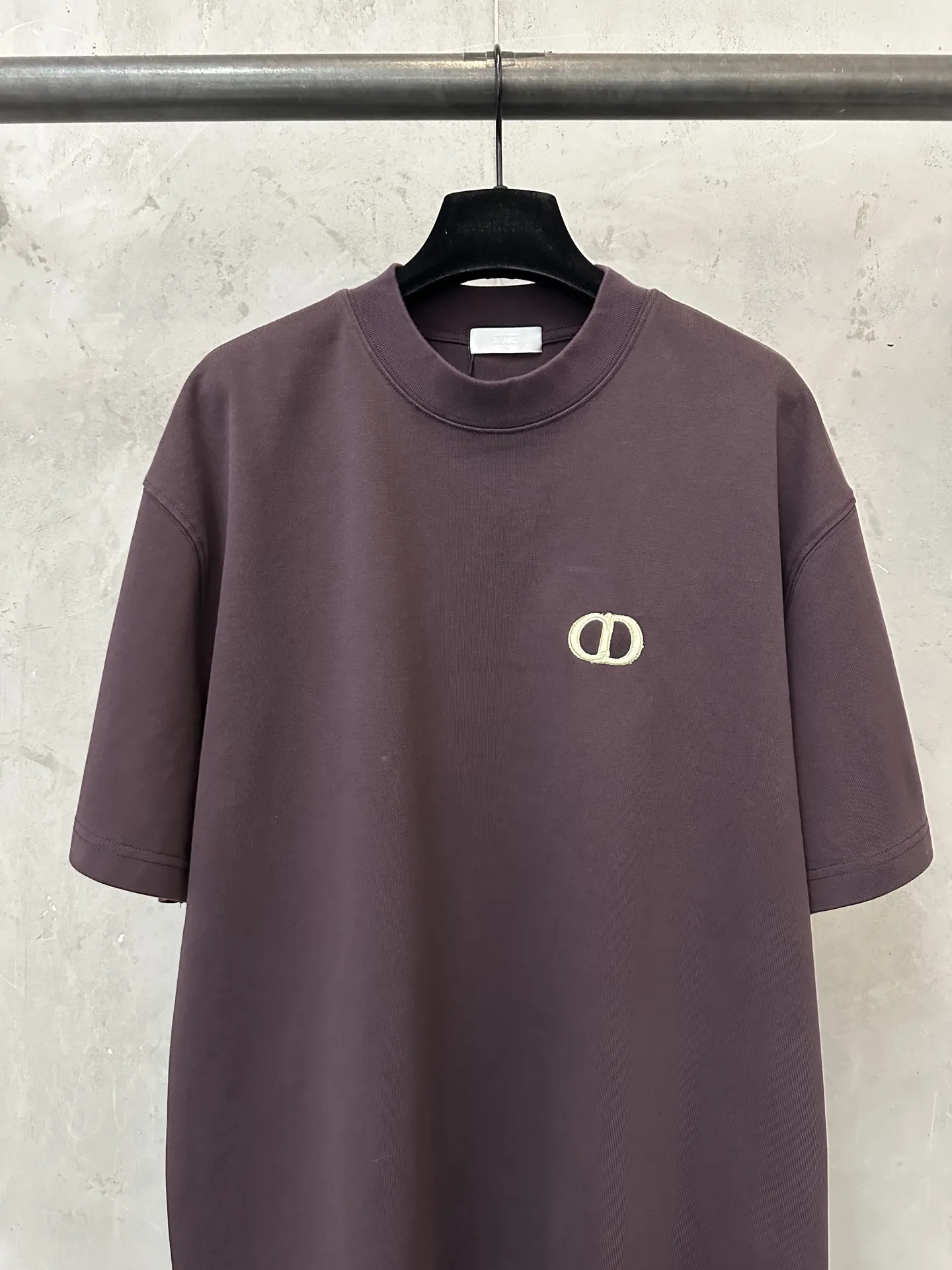 CD Icon Embroidered Heavyweight Cotton T-Shirt D21023561 — view 3