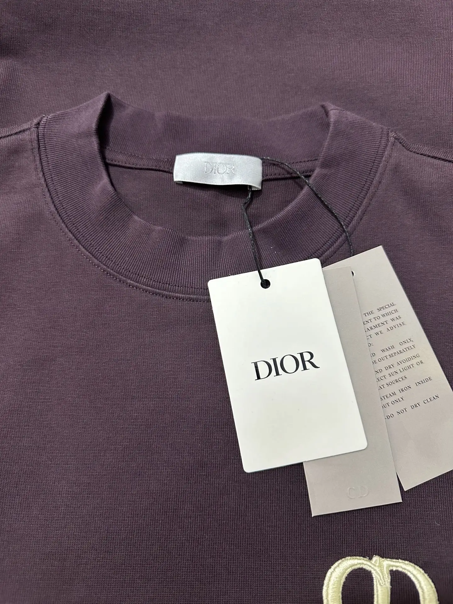 CD Icon Embroidered Heavyweight Cotton T-Shirt D21023561 — view 6