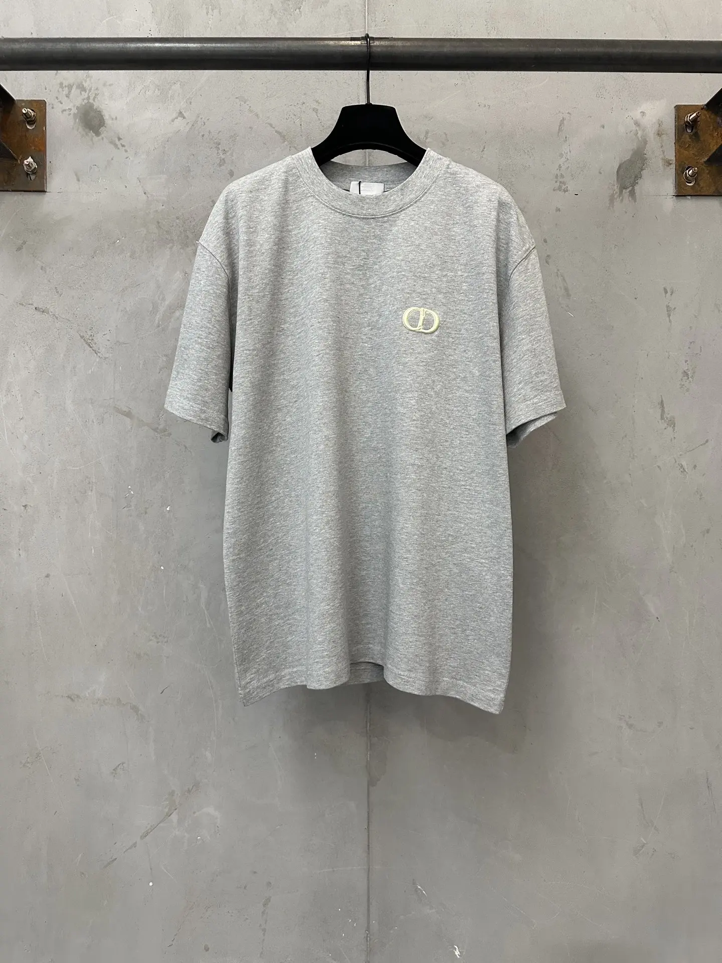 CD Icon Embroidered Heavyweight Cotton T-Shirt D21023560