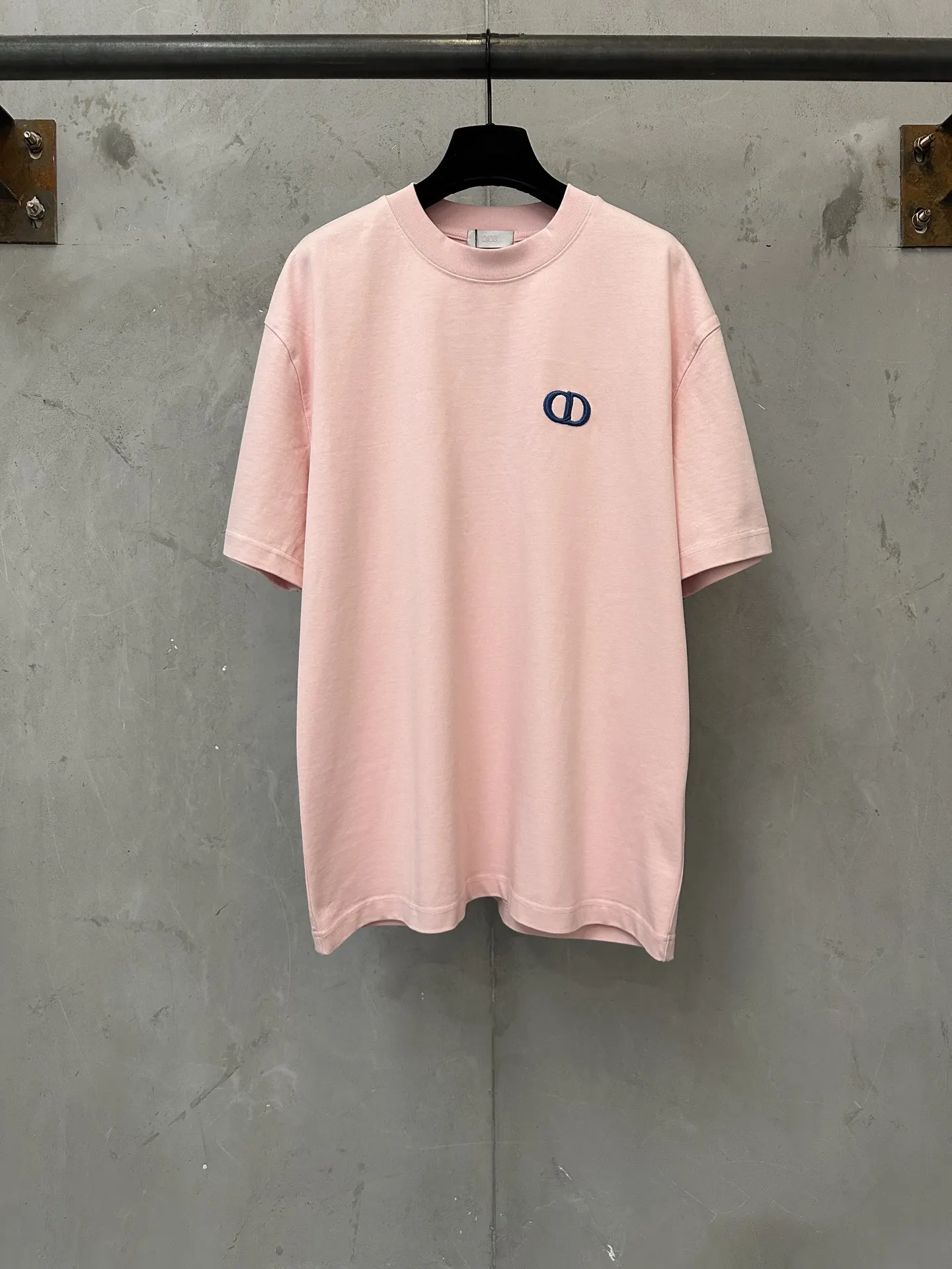 CD Icon Embroidered Heavyweight Cotton T-Shirt D21023562