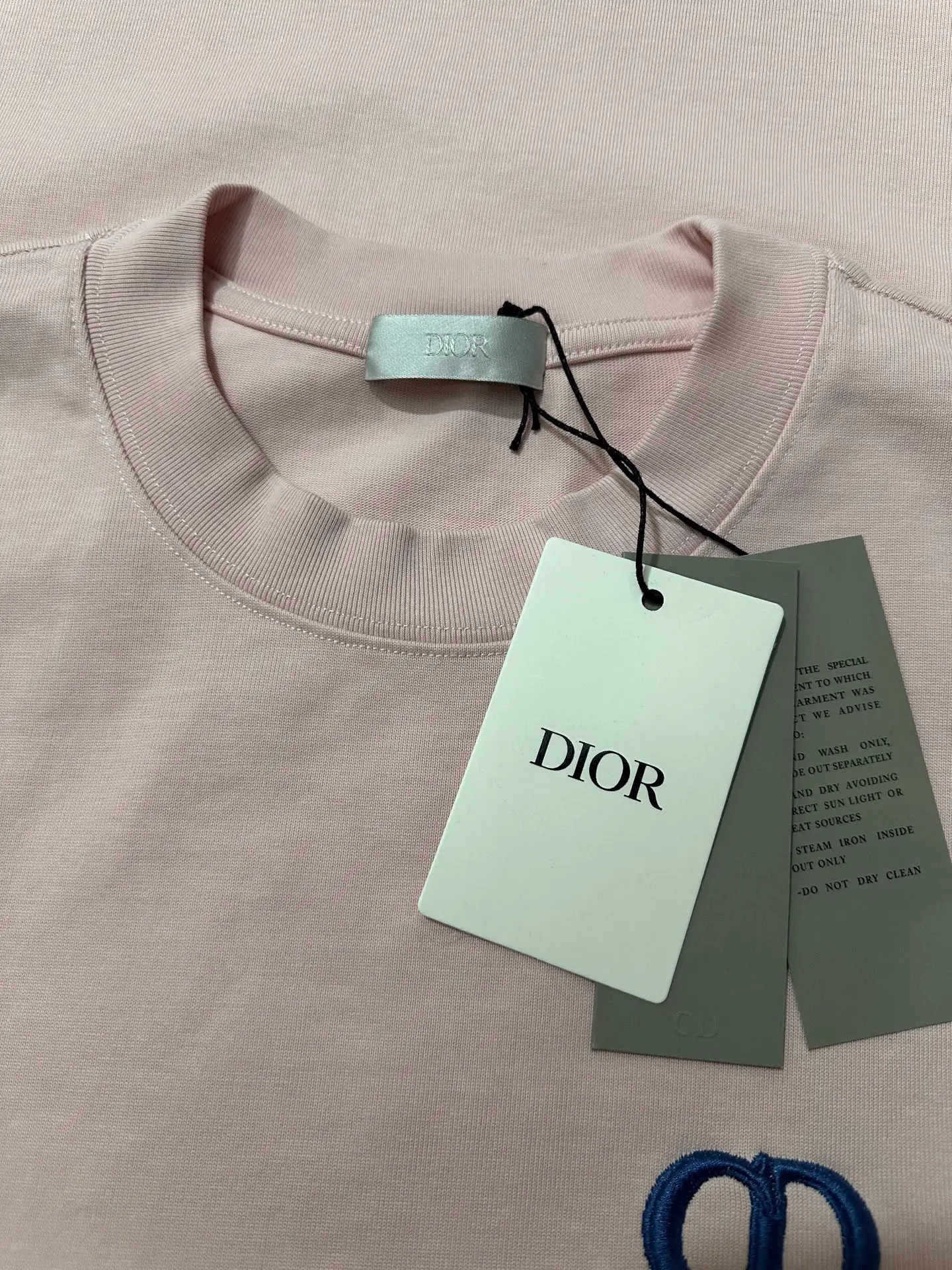 CD Icon Embroidered Heavyweight Cotton T-Shirt D21023562 — view 6
