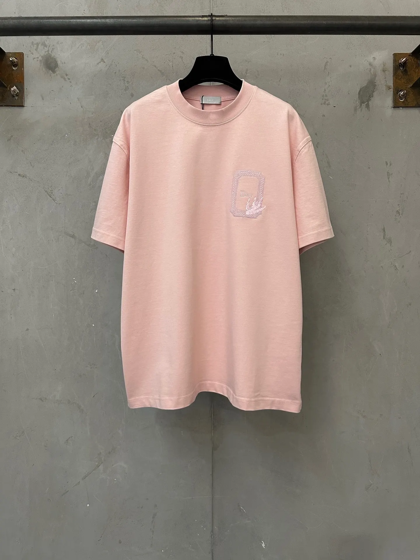 Embroidered Logo Heavyweight Cotton T-Shirt D21021768