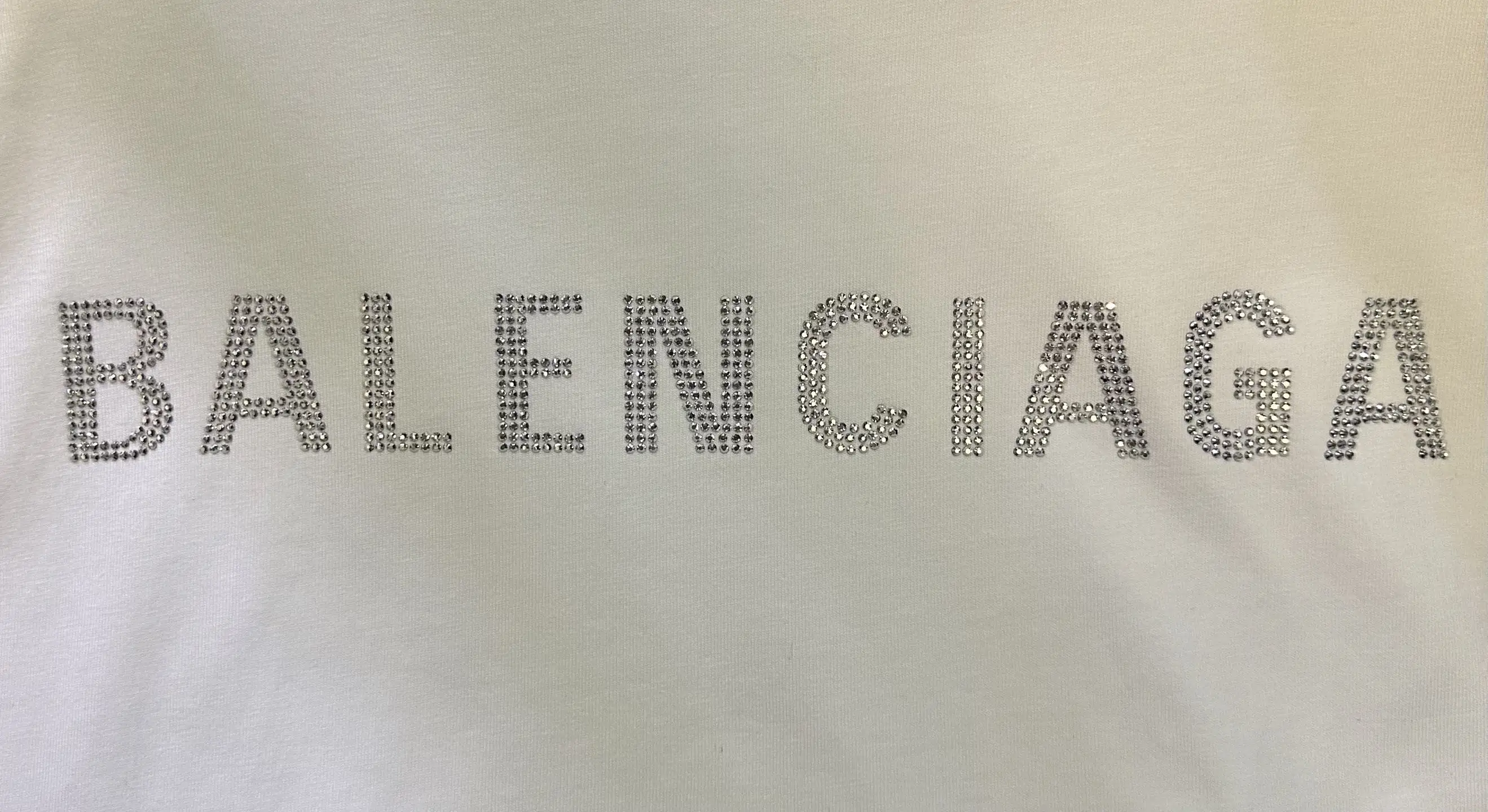 Distressed Rhinestone Logo Oversized T-Shirt D21012908 — view 8