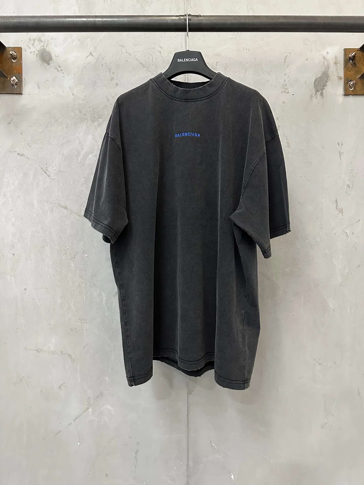 Logo Embroidered Washed Cotton T-Shirt D21024371
