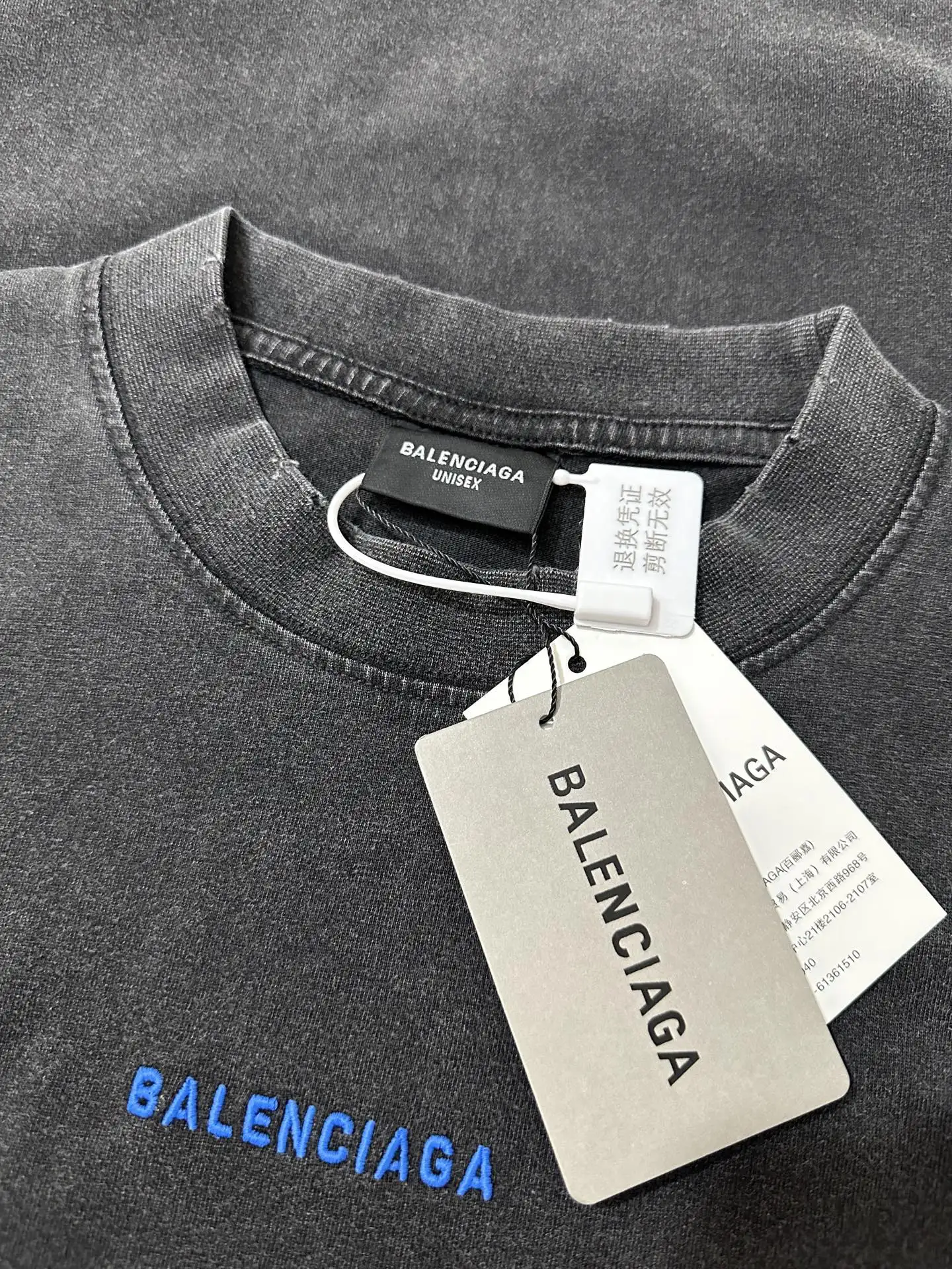 Logo Embroidered Washed Cotton T-Shirt D21024371 — view 6