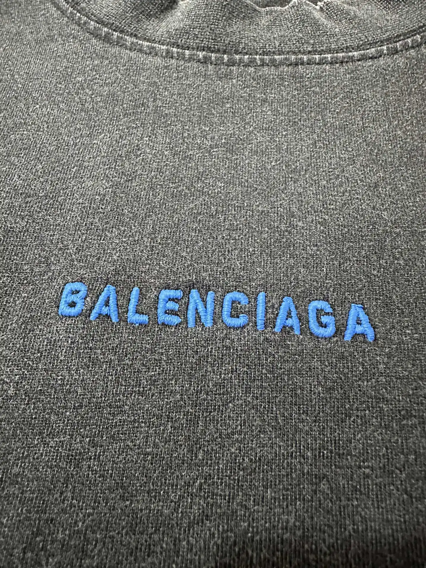 Logo Embroidered Washed Cotton T-Shirt D21024371 — view 7