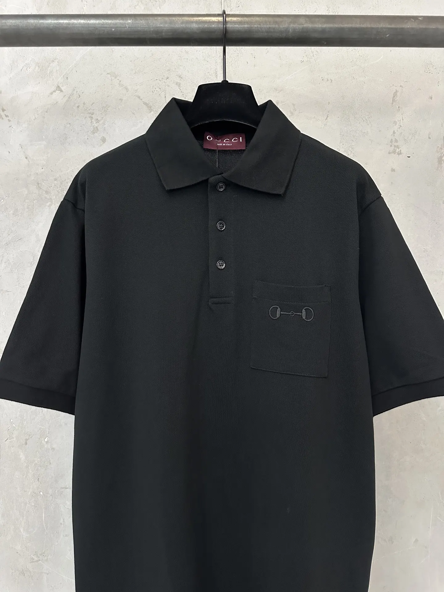 Horsebit Embroidered Cotton-Piqué Polo Shirt D21011888 — view 3